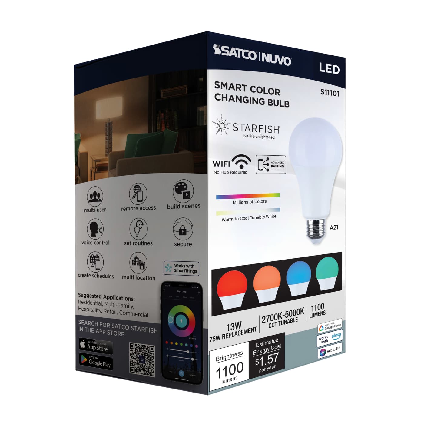 A21/13W/LED/RGBTW/SF - S11101