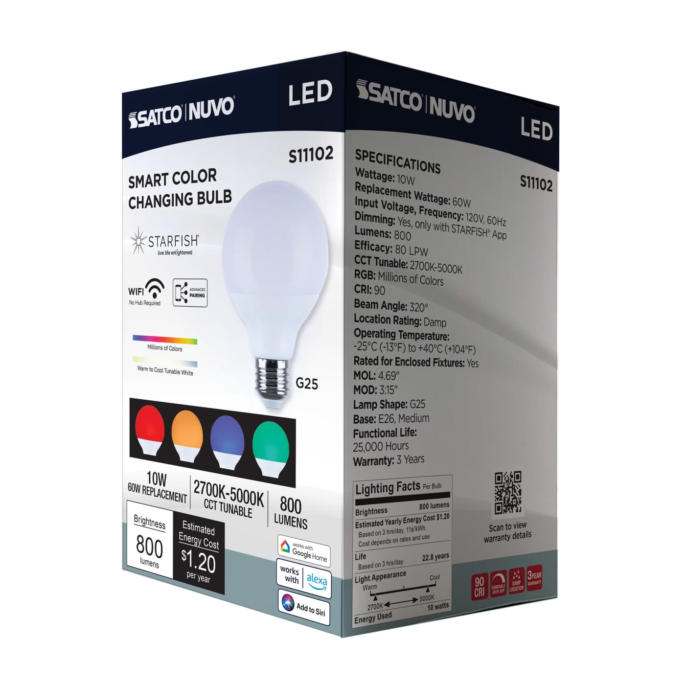 G25/10W/LED/RGBTW/SF - S11102