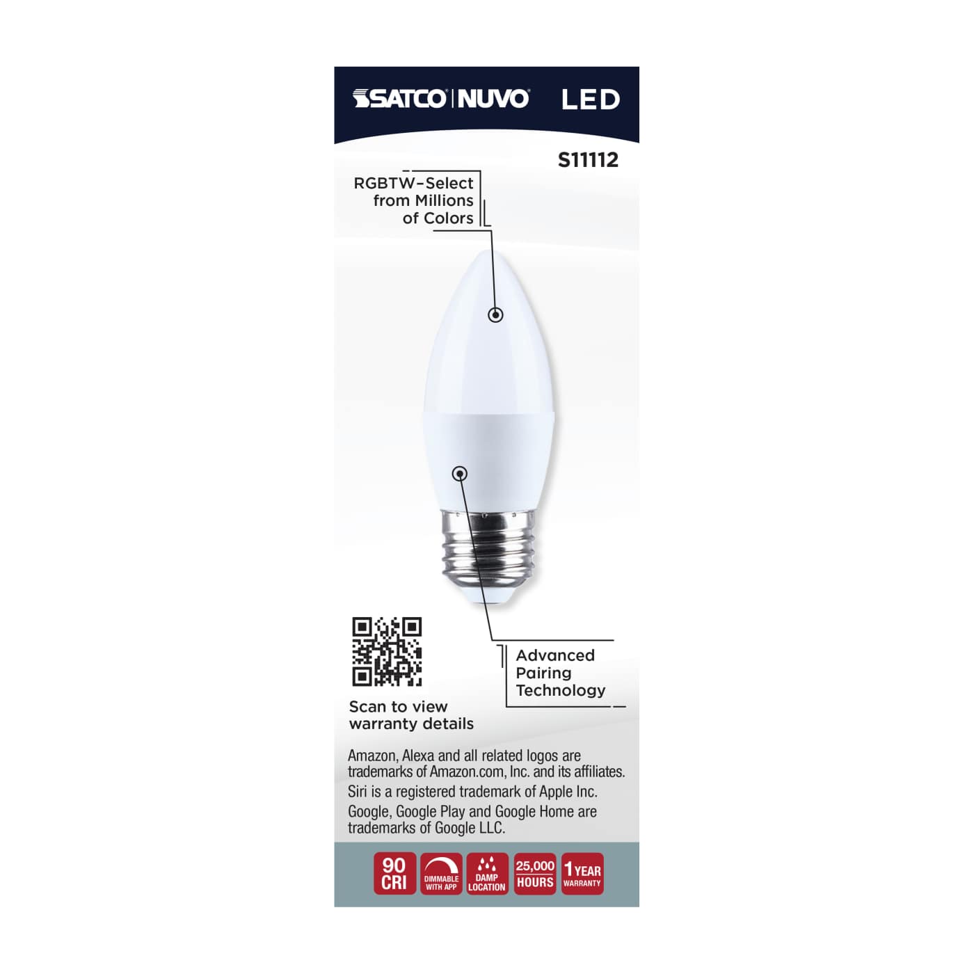 B11/5.5W/LED/RGBTW/SF/26 - S11112