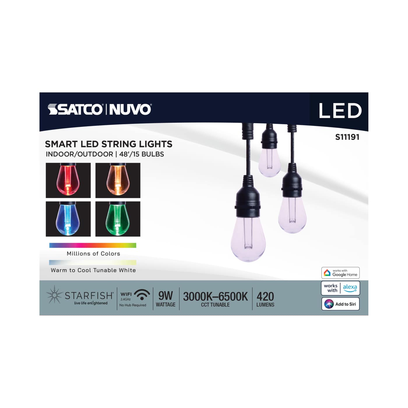 48FT/LED/SL/S14/SF/RGBTW/120V - S11191