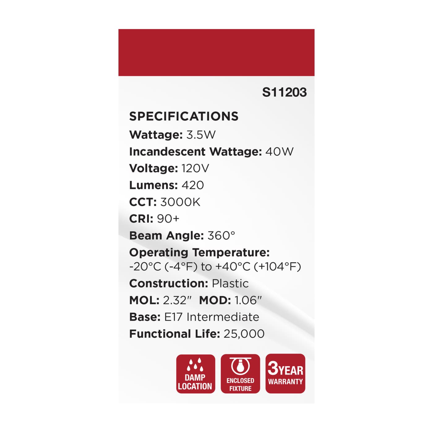 3.5WT14L/930/E17/P/D/1PK - S11203