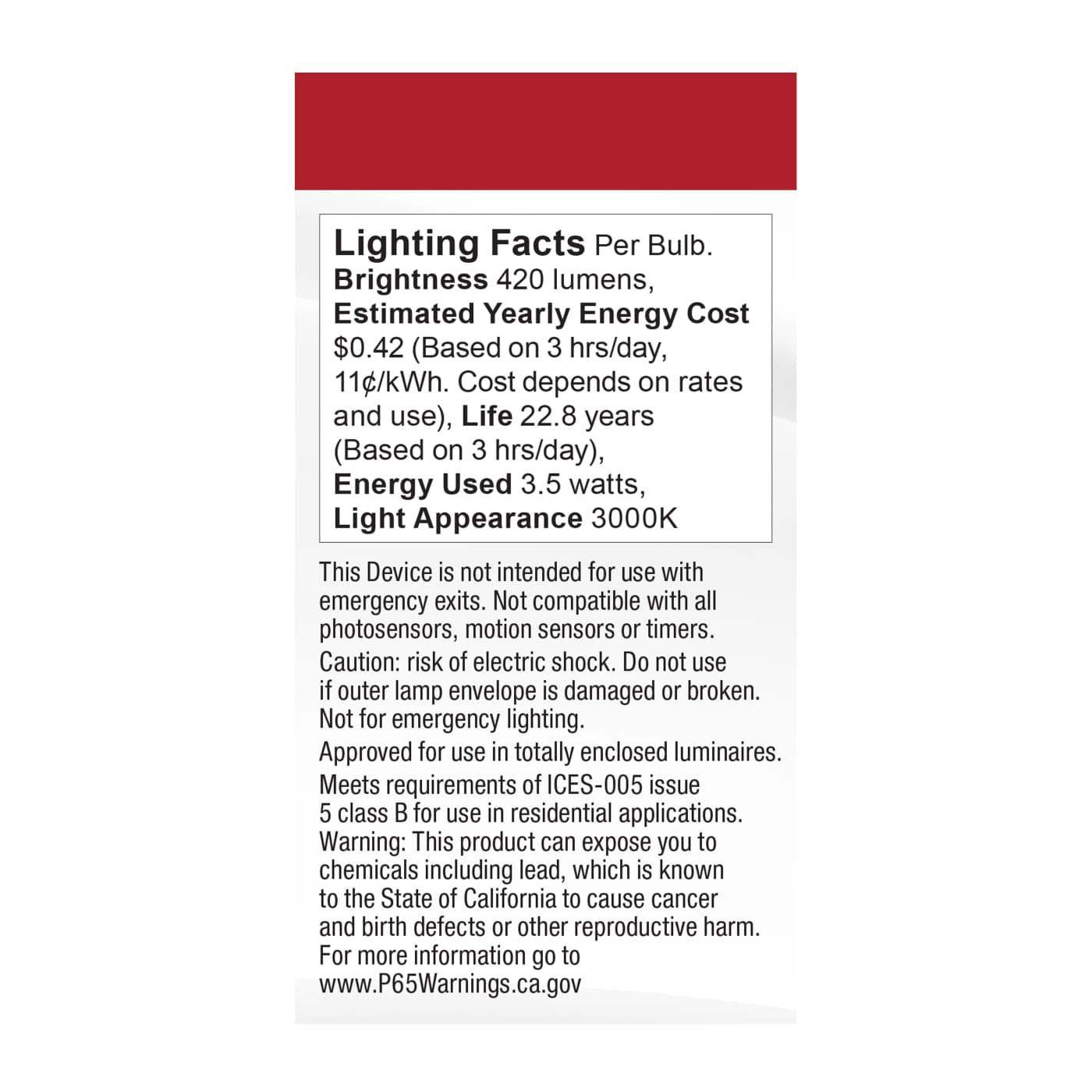 3.5WT14L/930/E26/P/ND/1PK - S11205