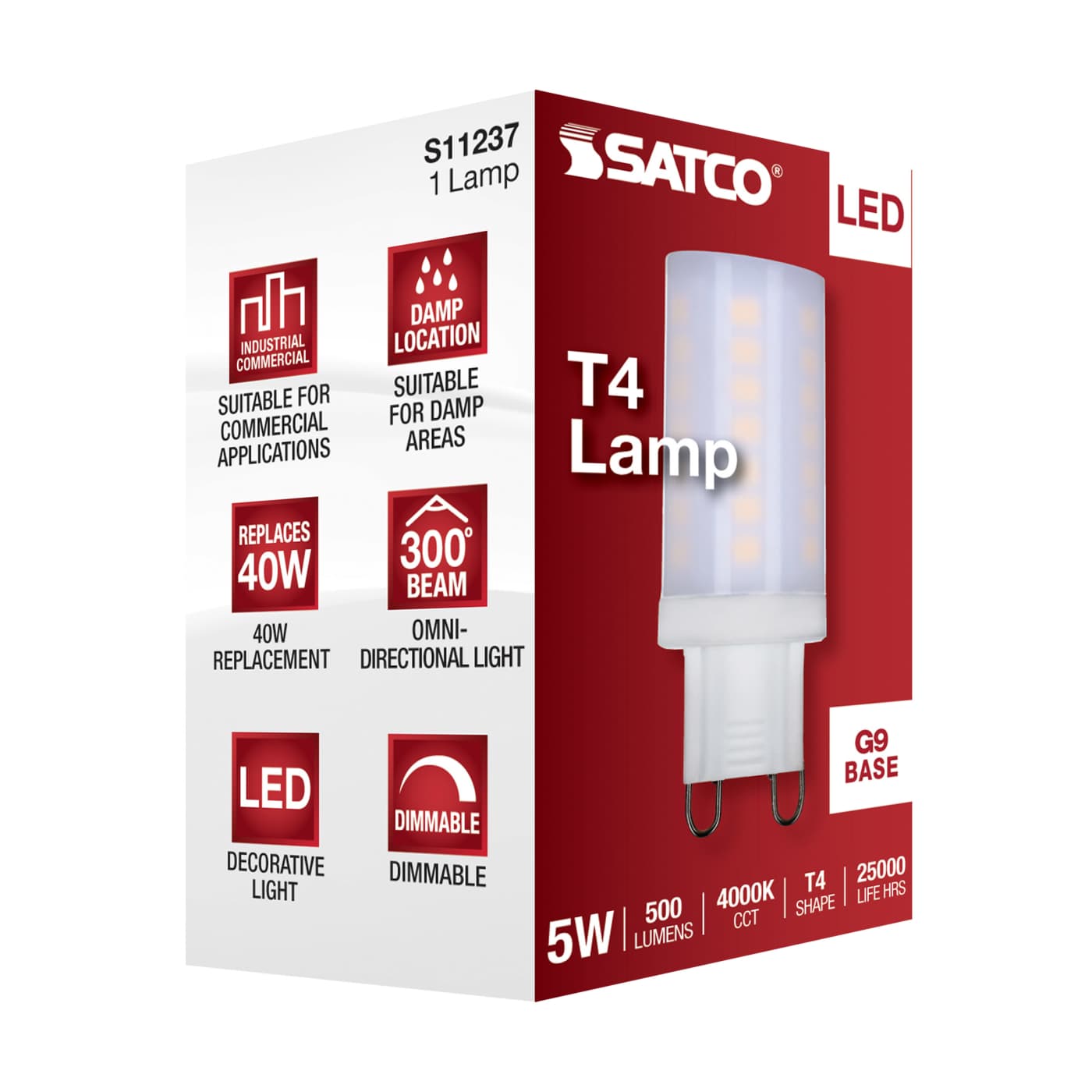 5W/LED/G9/840/FR/120V/DIM - S11237