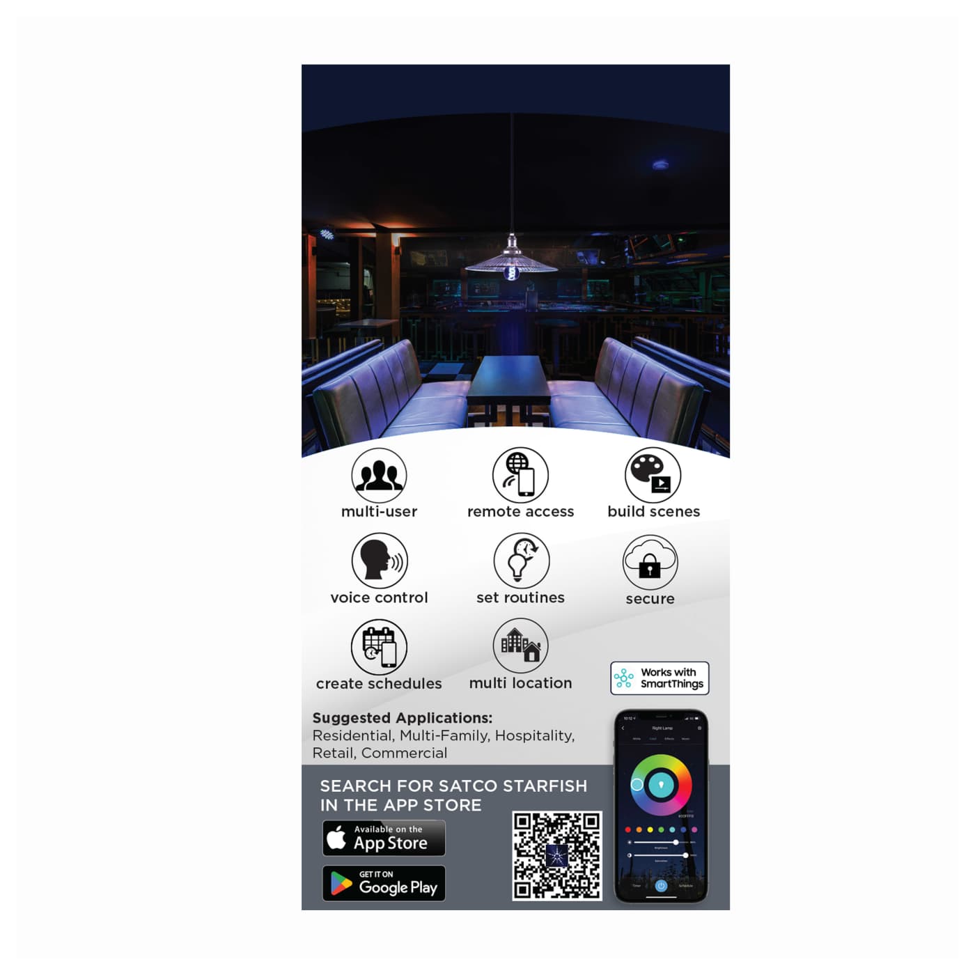 A19/6W/LED/RGBTW/CL - S11241