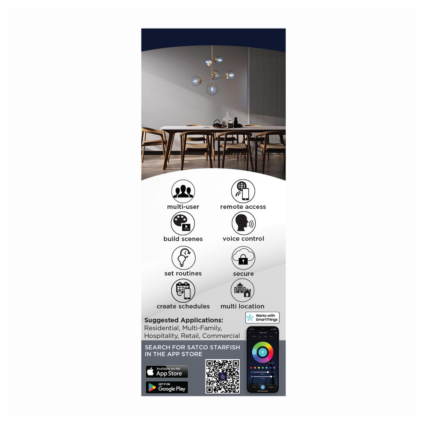 B11/4W/LED/RGBTW/CL/E26 - S11243