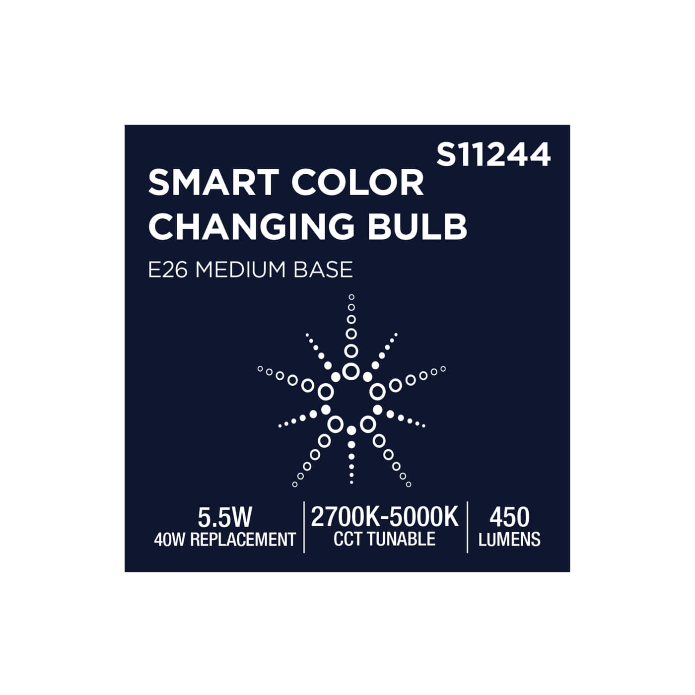 T14/5.5W/LED/RGBTW/SF/CL/E26 - S11244