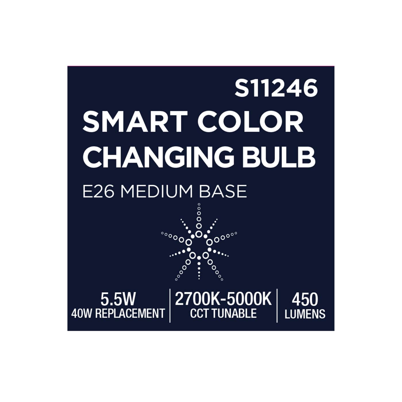 T9/5.5W/LED/RGBTW/SF/CL/E26 - S11246
