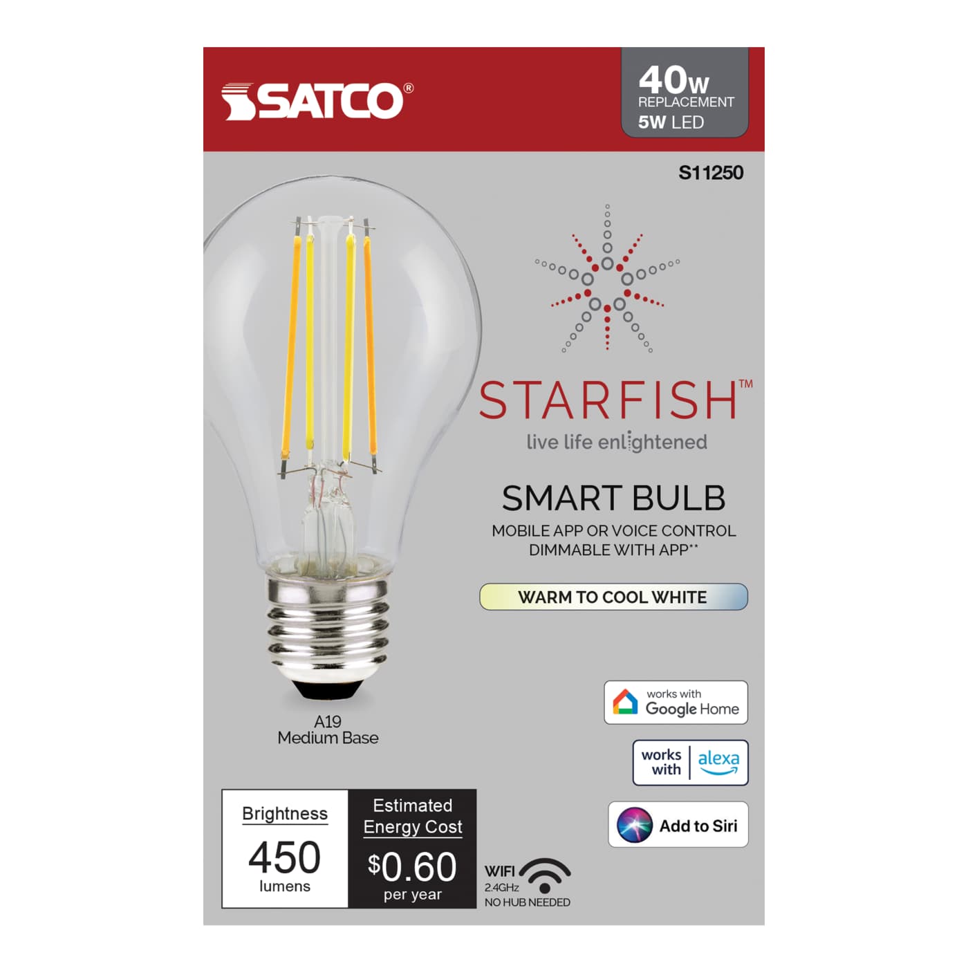 5A19/LED/TW/CL/SF - S11250