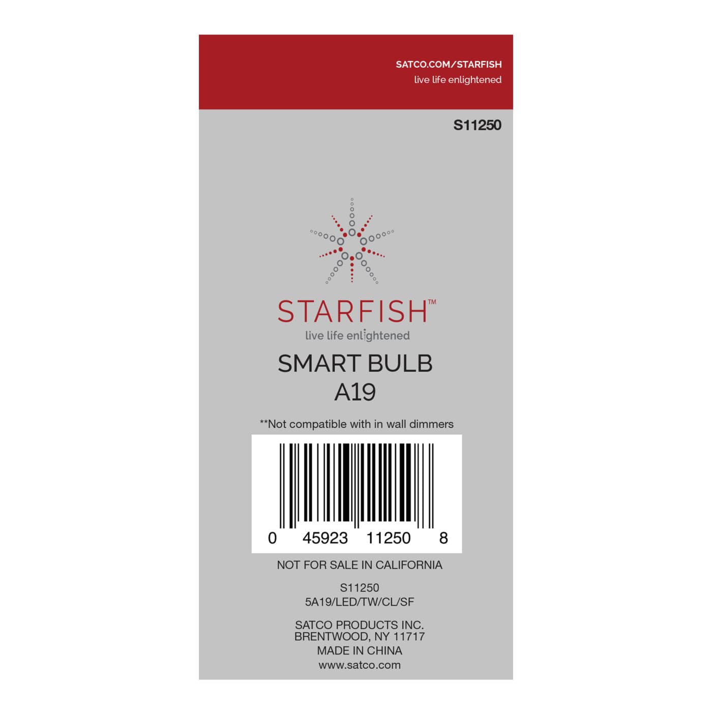 5A19/LED/TW/CL/SF - S11250
