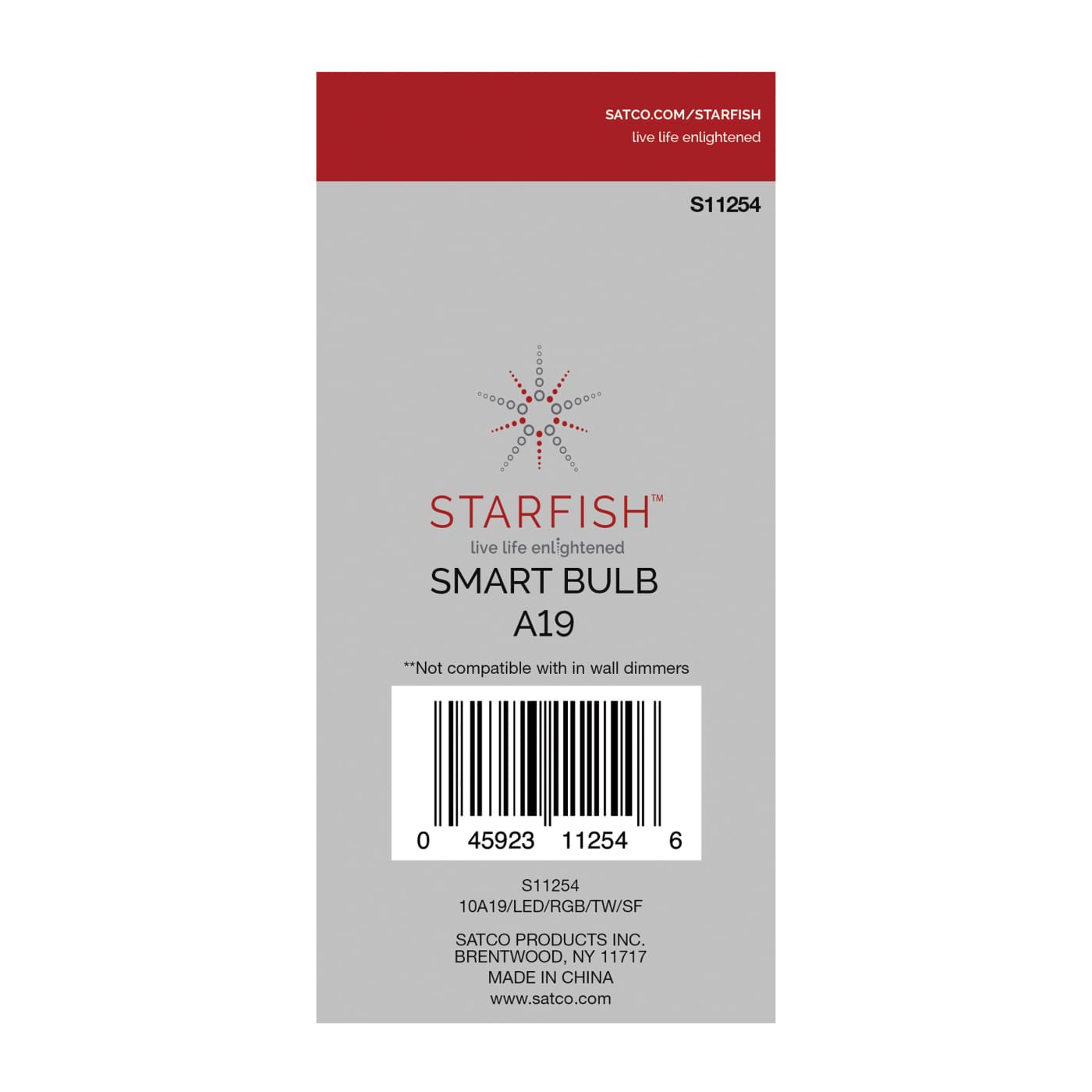 10A19/LED/RGB/TW/T20/SF - S11254