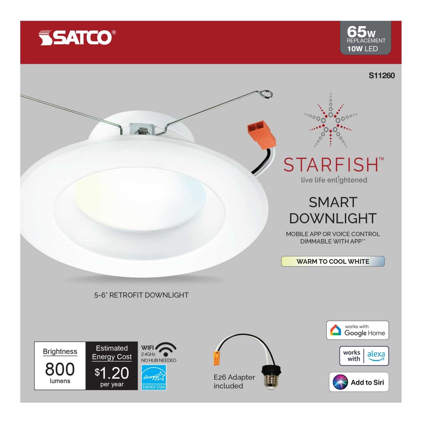 10W/LED/RDL/5-6/TW/T20/JA8/SF - S11260