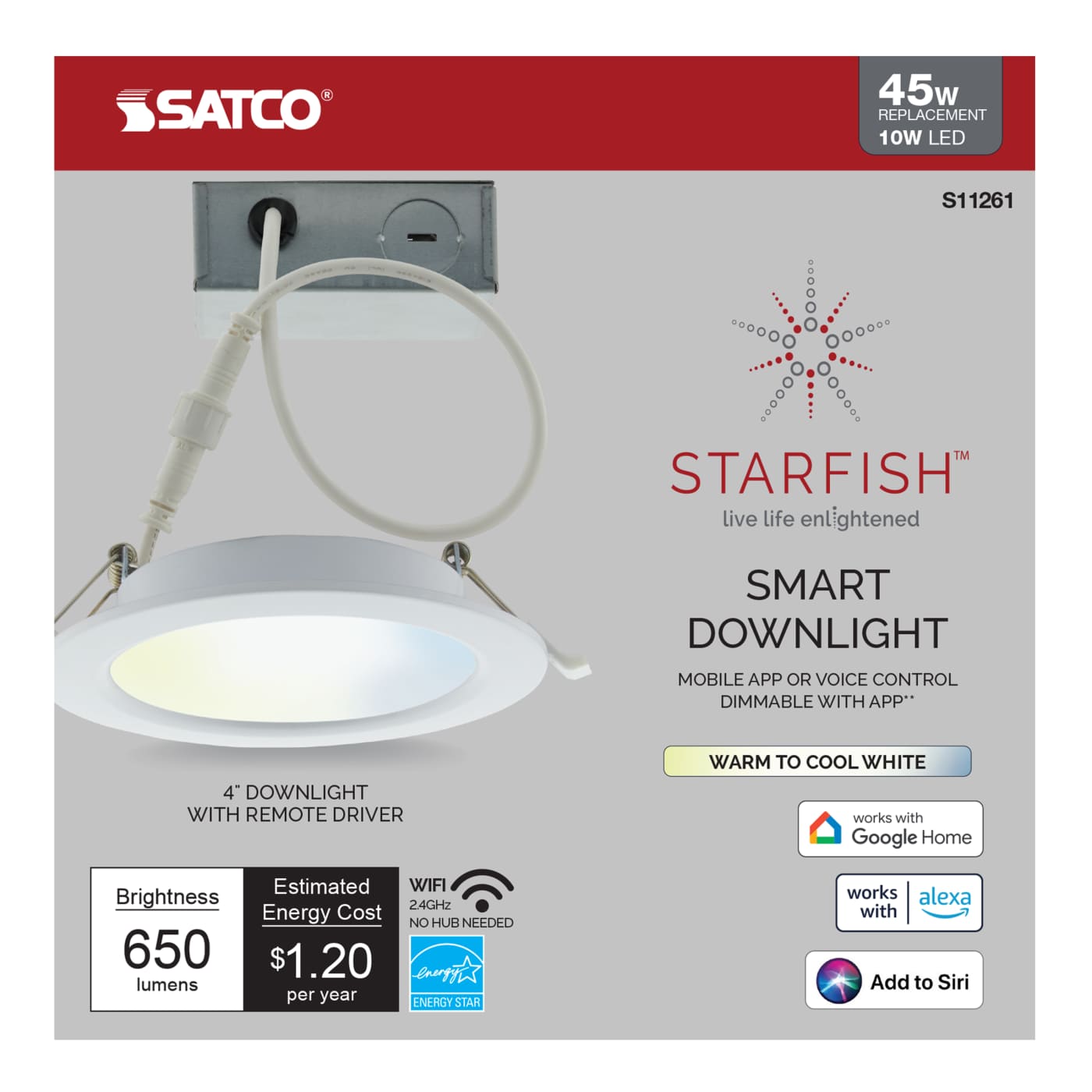 10WLED/DW/4"/TW/RD/SF - S11261