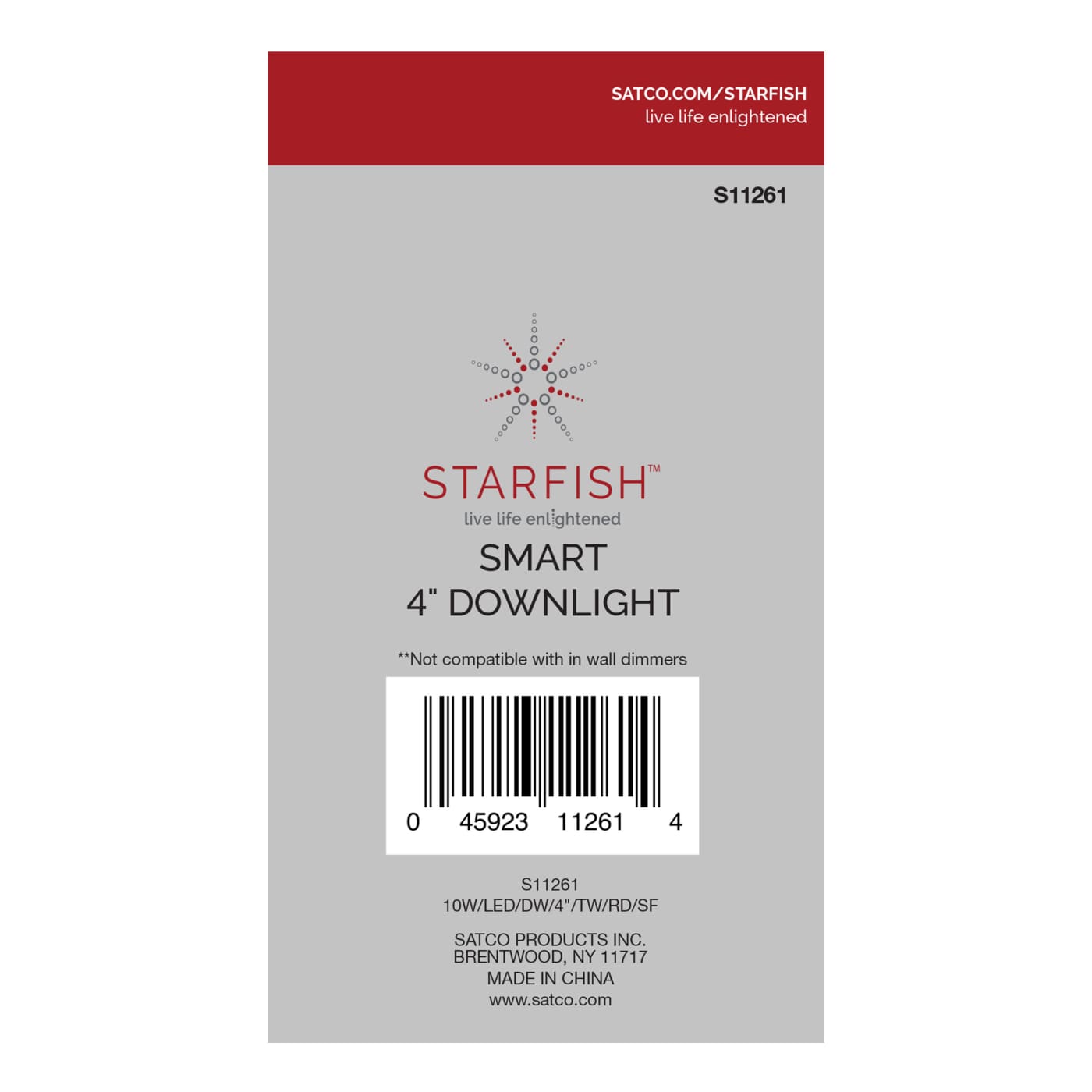 10WLED/DW/4"/TW/RD/SF - S11261