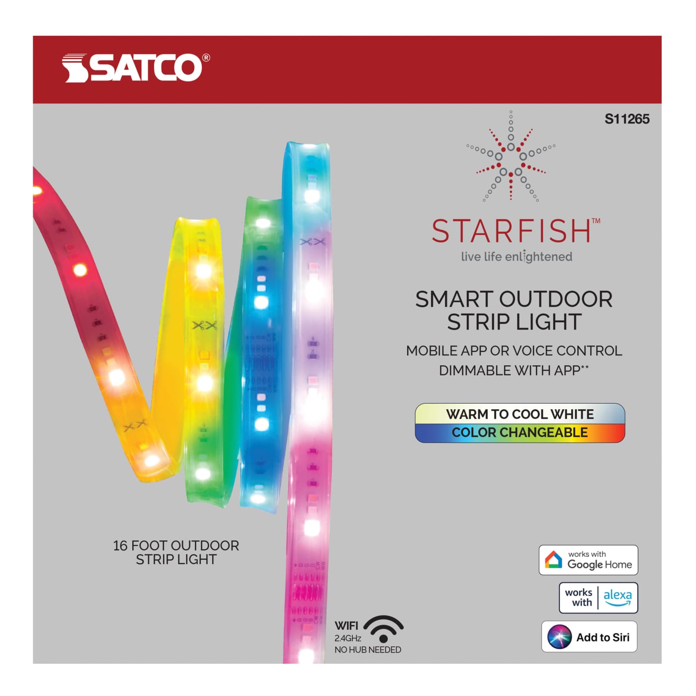 28W/LED/STRIP/IP65/SF/16FT - S11265