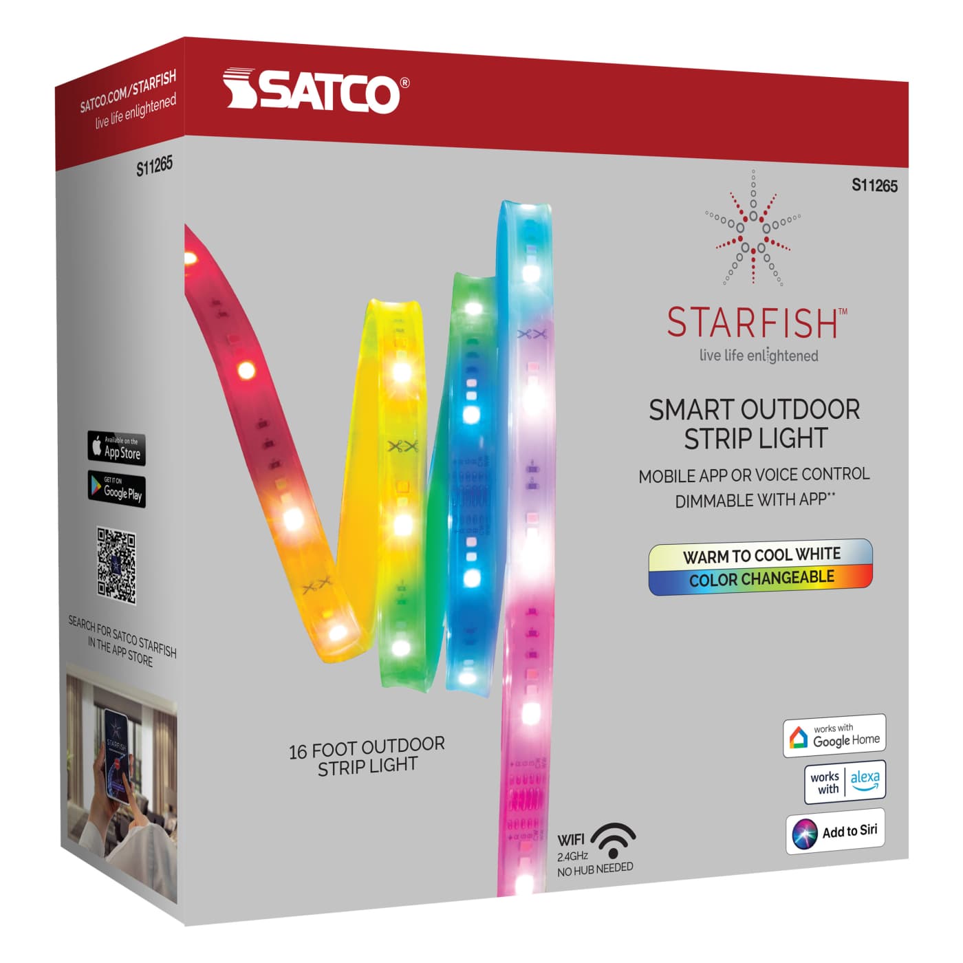 28W/LED/STRIP/IP65/SF/16FT - S11265