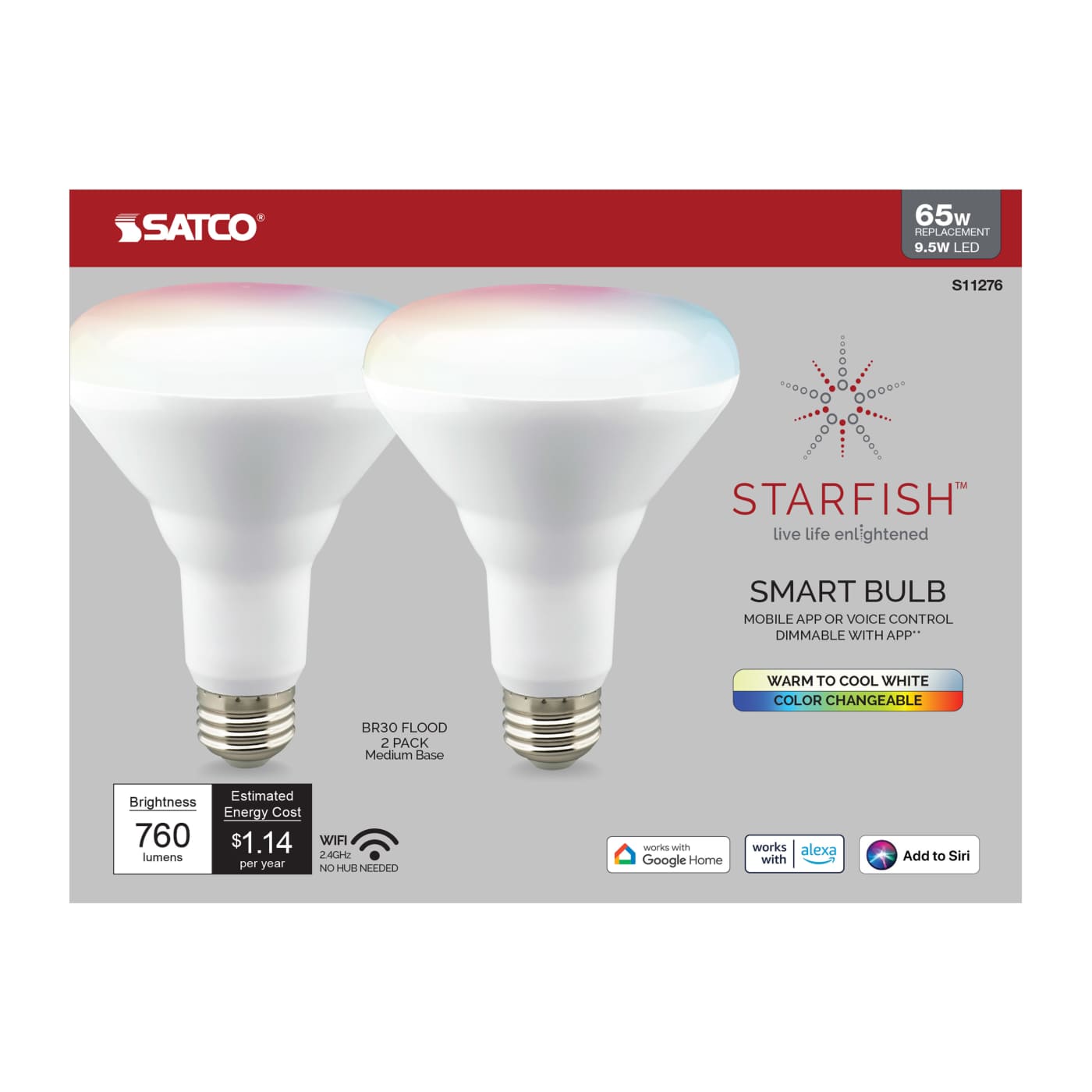 9.5BR30/LED/RGB/TW/T20/SF/2PK - S11276