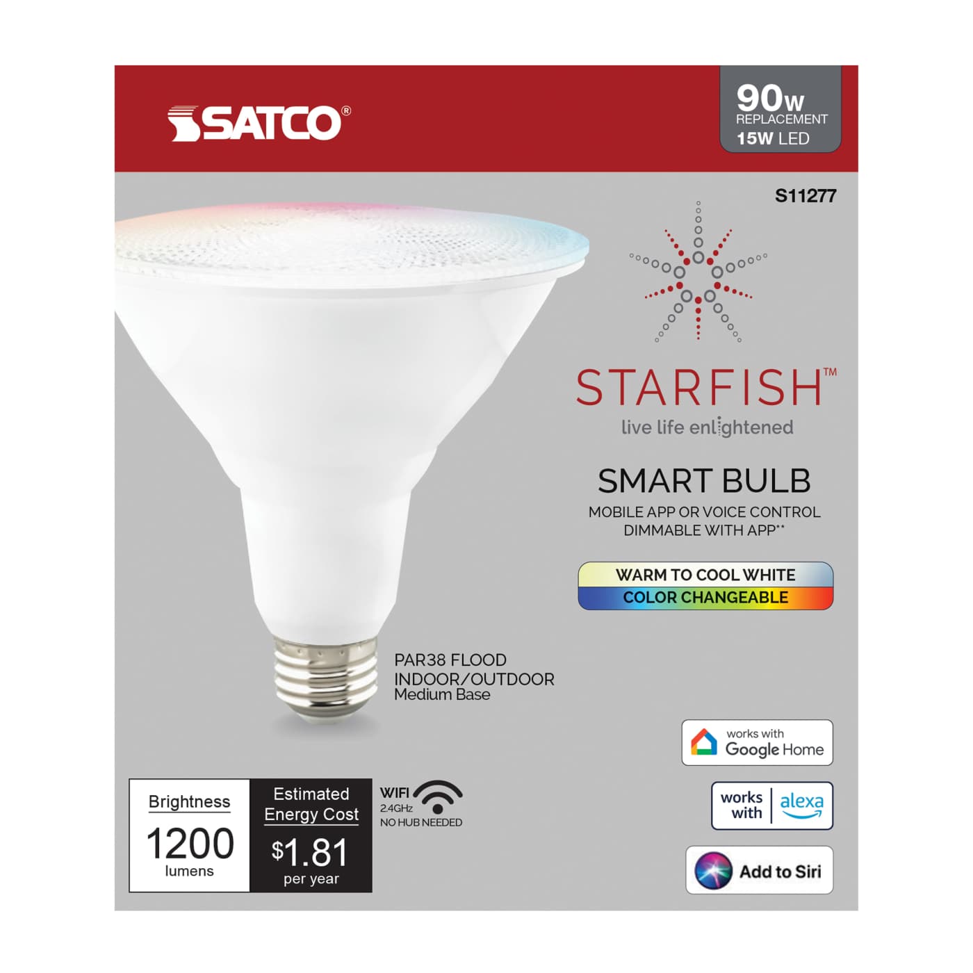 15PAR38/LED/RGB/TW/T20/SF - S11277