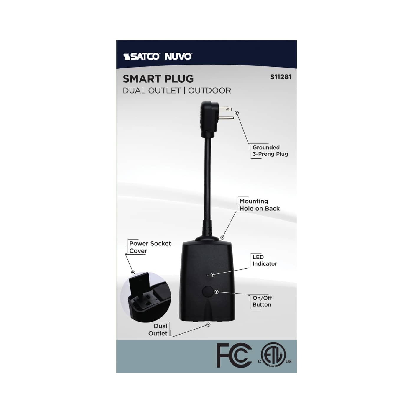 15A SMART OUTDOOR DUAL PLUG - S11281