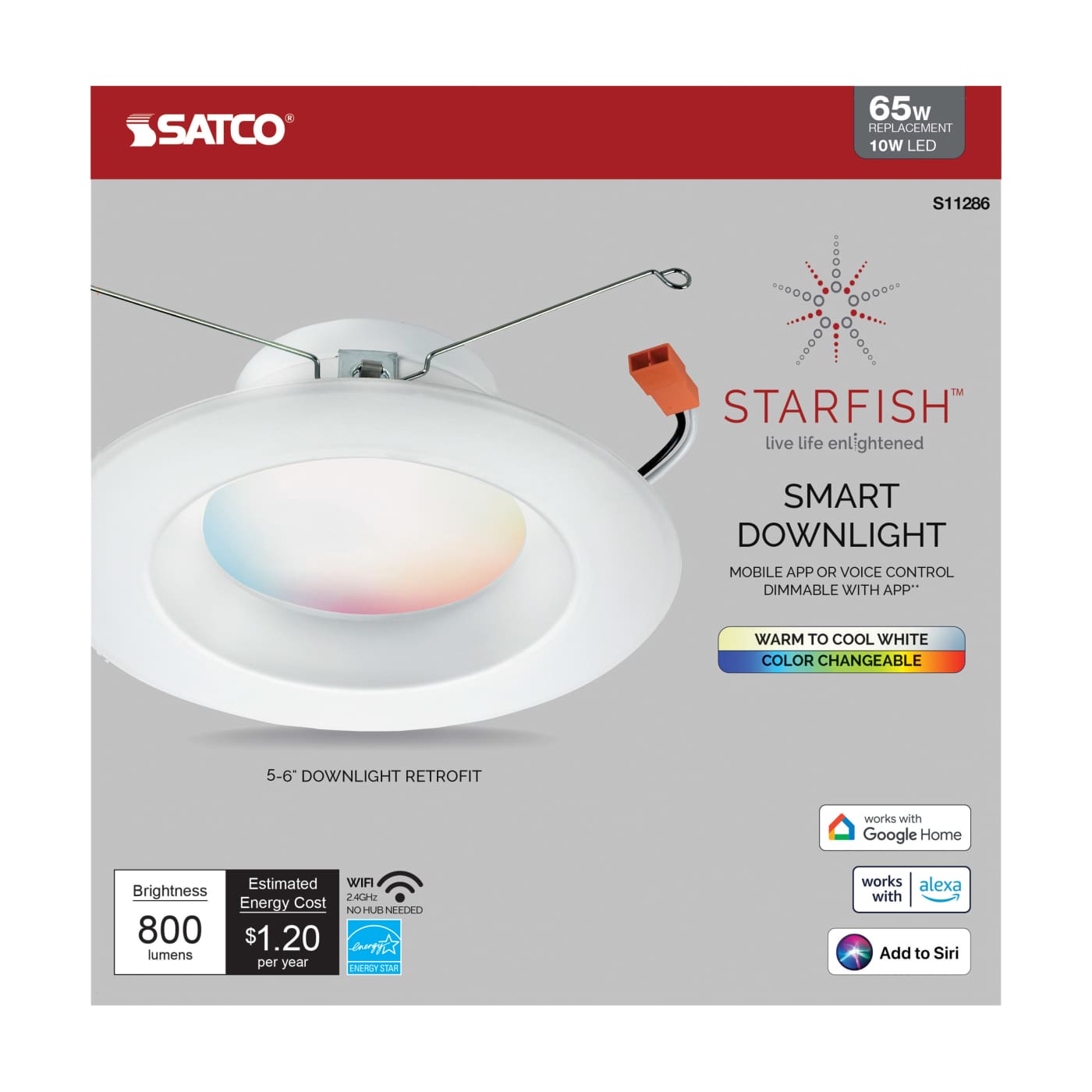 10W/LED/RDL/5-6/RGB/TW/T20/JA8 - S11286