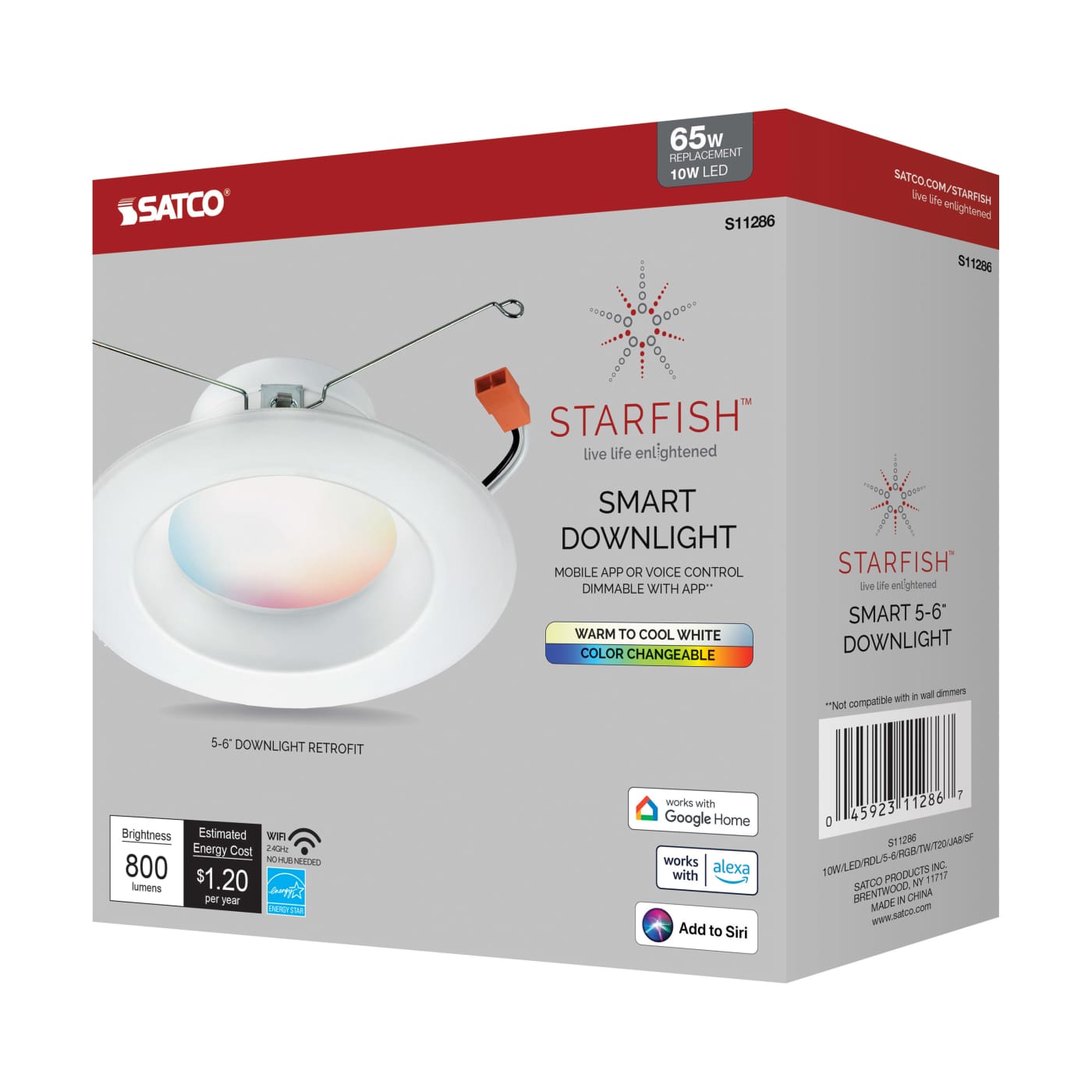 10W/LED/RDL/5-6/RGB/TW/T20/JA8 - S11286