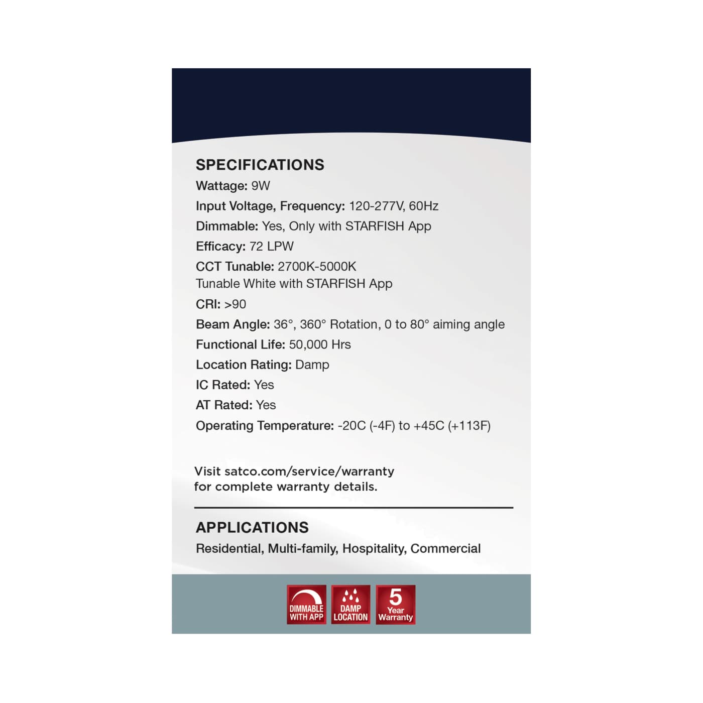 9WLED/GBL/4/RGBW/RND/WH - S11293