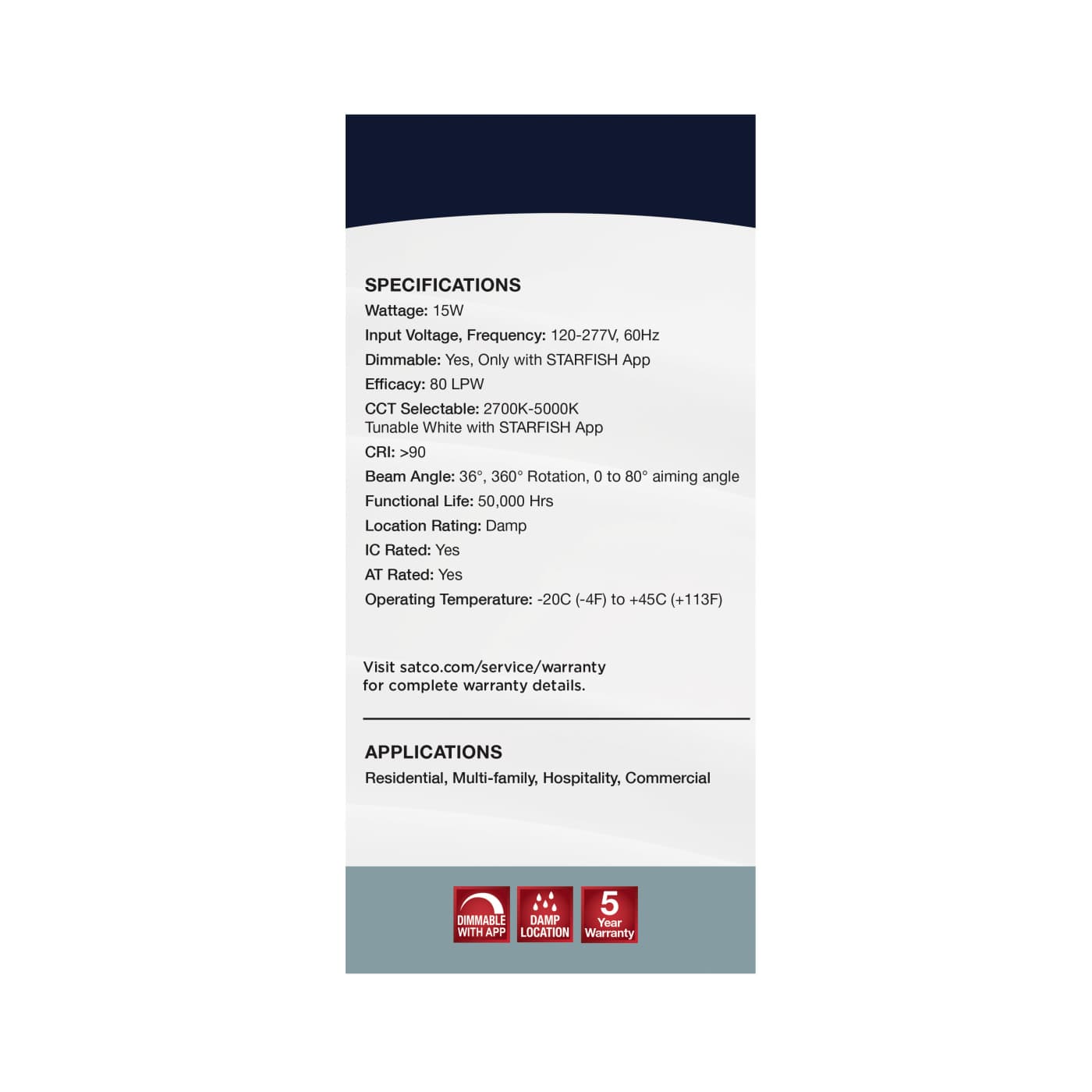 15WLED/GBL/6/RGBW/RND/BL - S11296