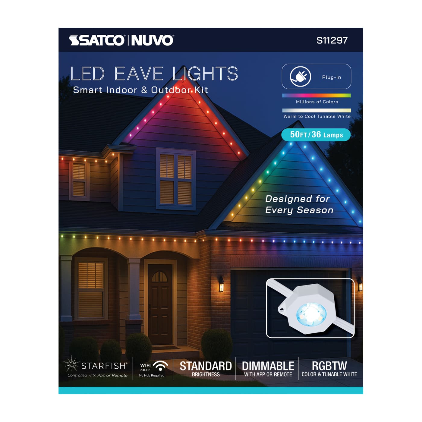 50FT/36LED/PSL/SF/RGBTWIC - S11297