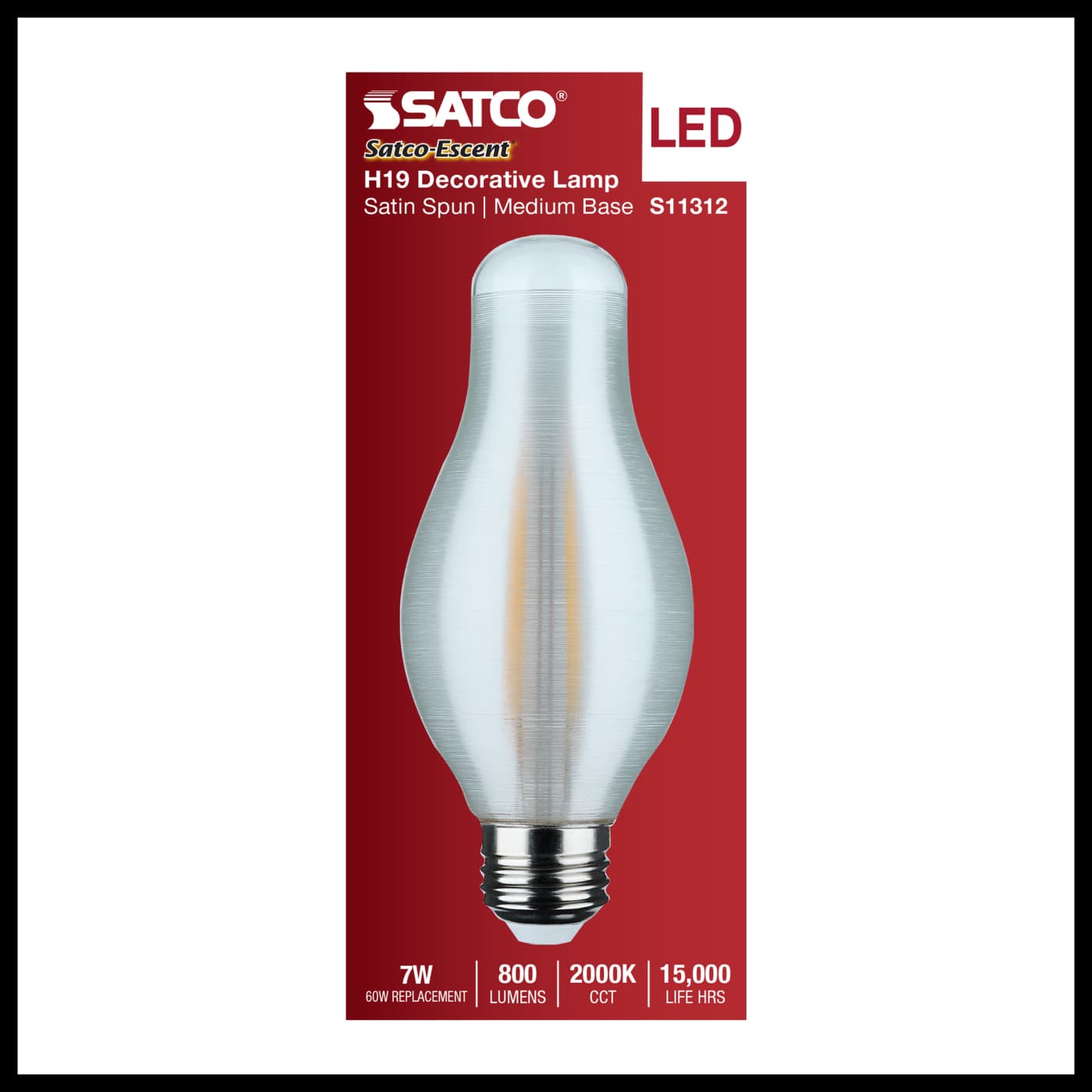 7H19/SS/LED/820/E26/120V - S11312