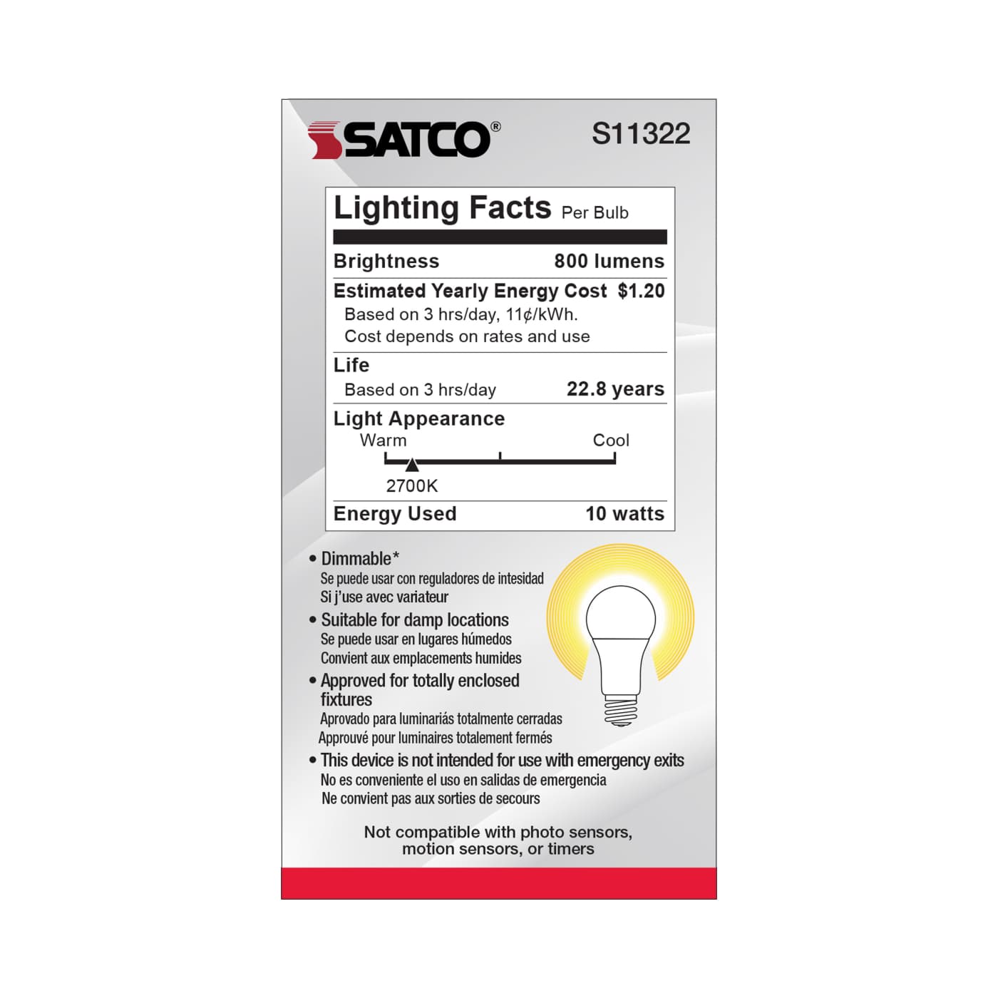 10A19/LED/927/120V/D/2PK - S11322