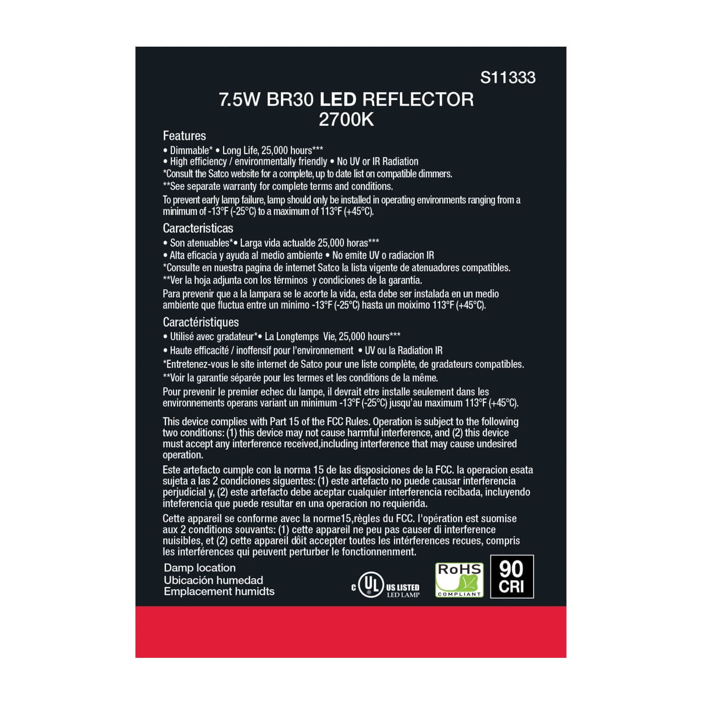 7.5BR30/LED/927/120V/2PK - S11333