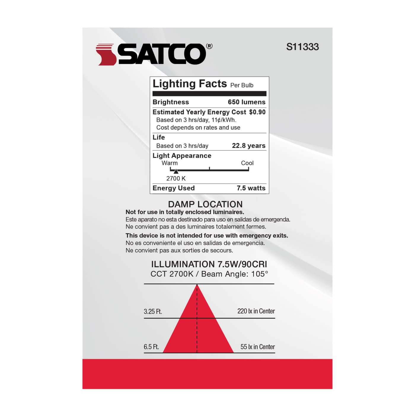 7.5BR30/LED/927/120V/2PK - S11333