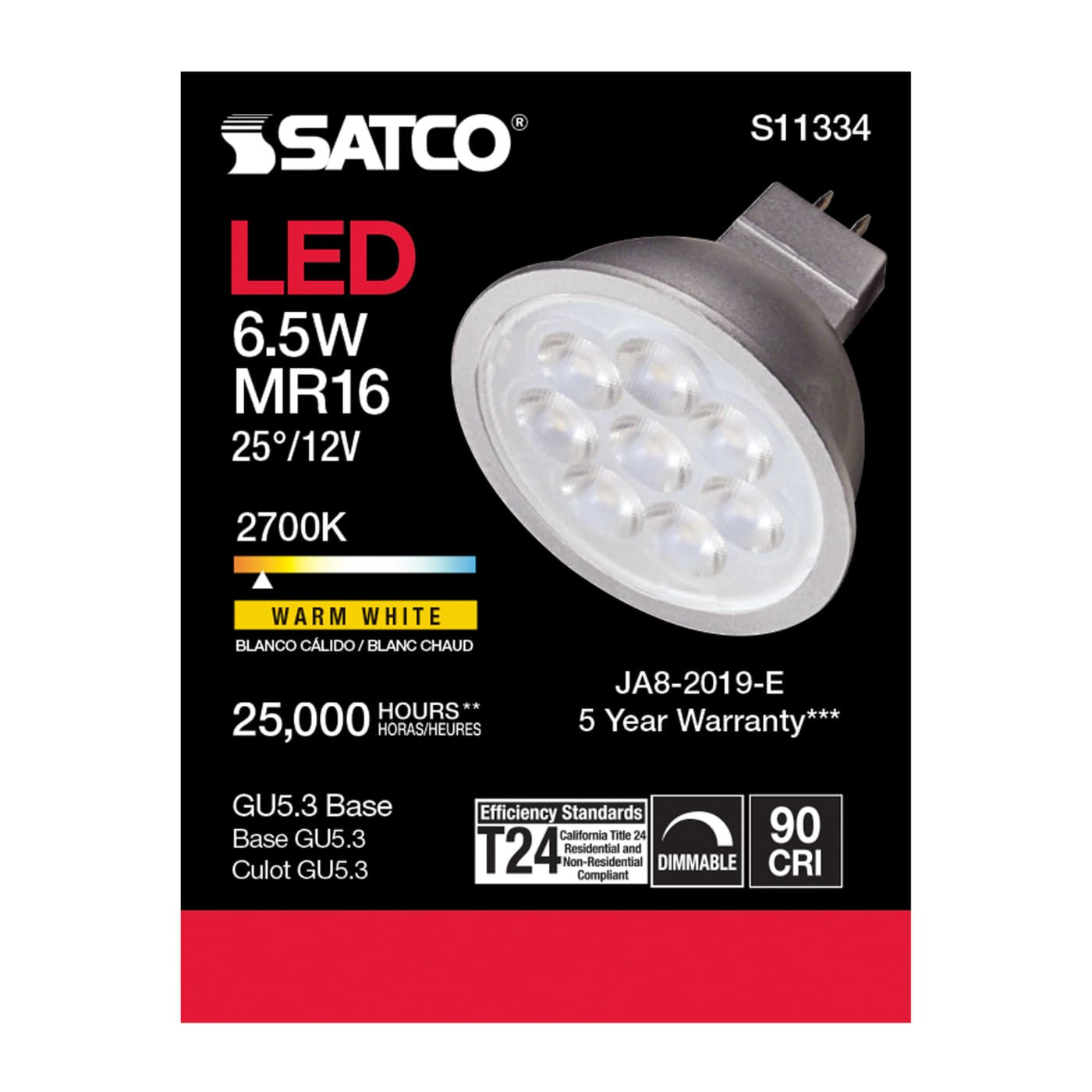 6.5MR16/LED/25'/927/12V - S11334