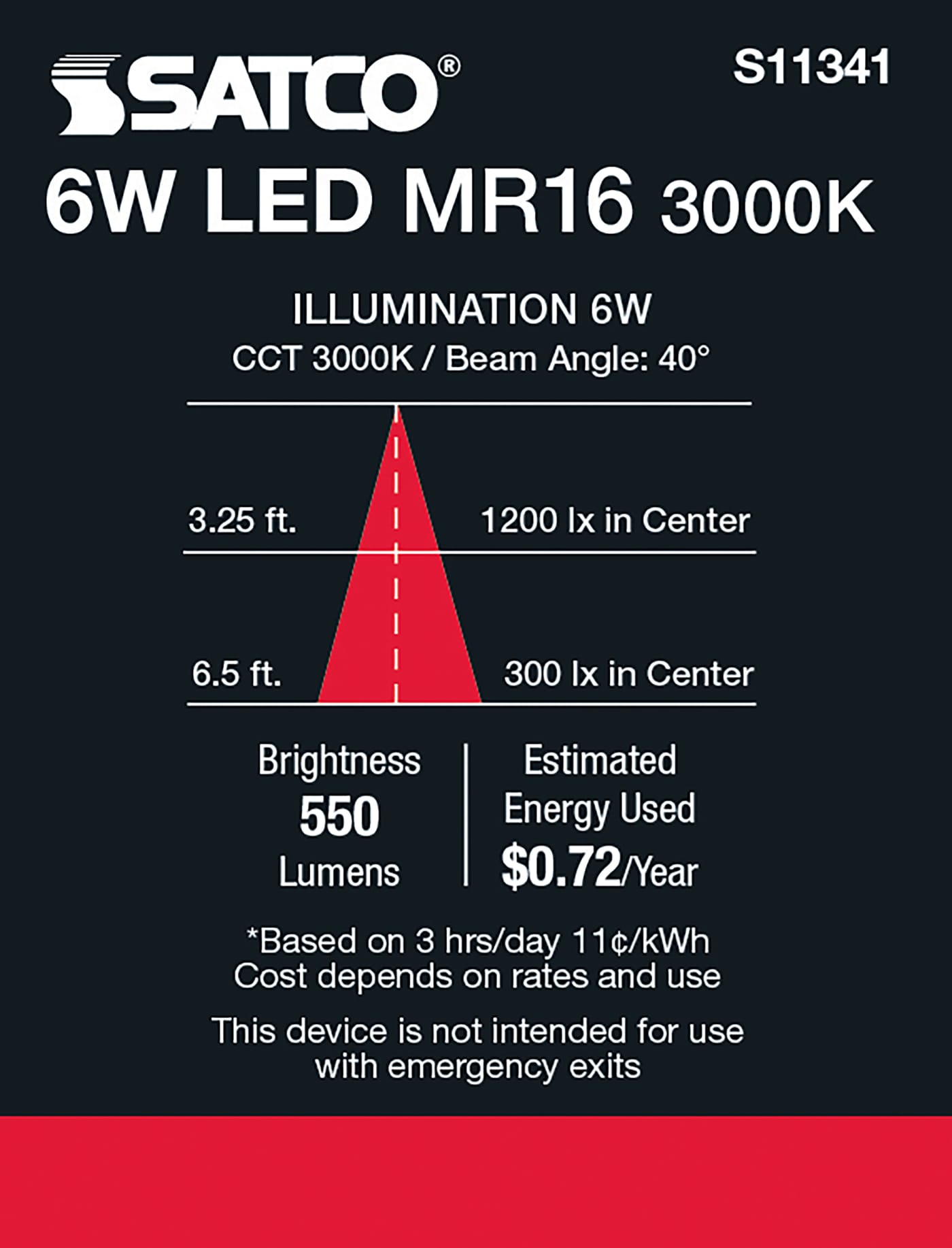 6MR16/LED/40'/830/24V AC/DC - S11341