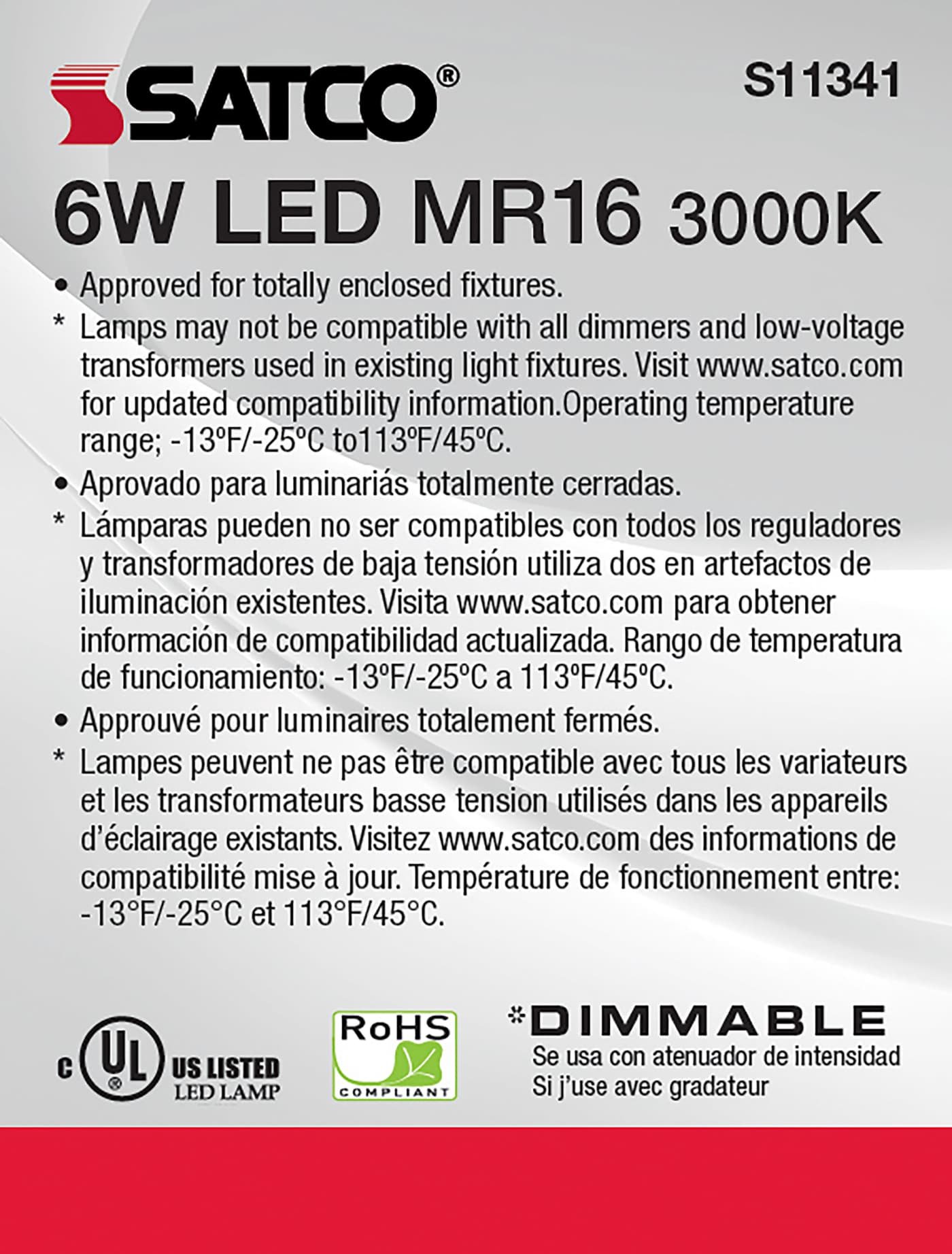 6MR16/LED/40'/830/24V AC/DC - S11341