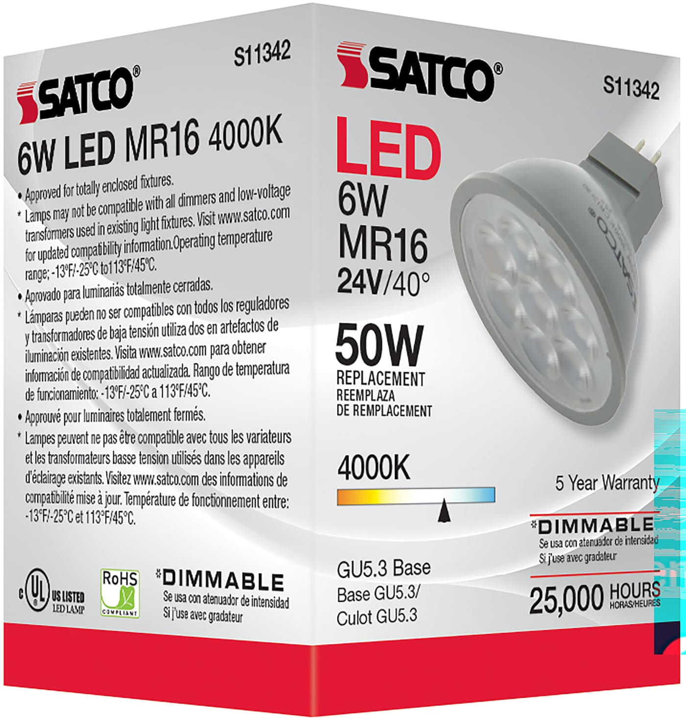 6MR16/LED/40'/840/24V AC/DC - S11342