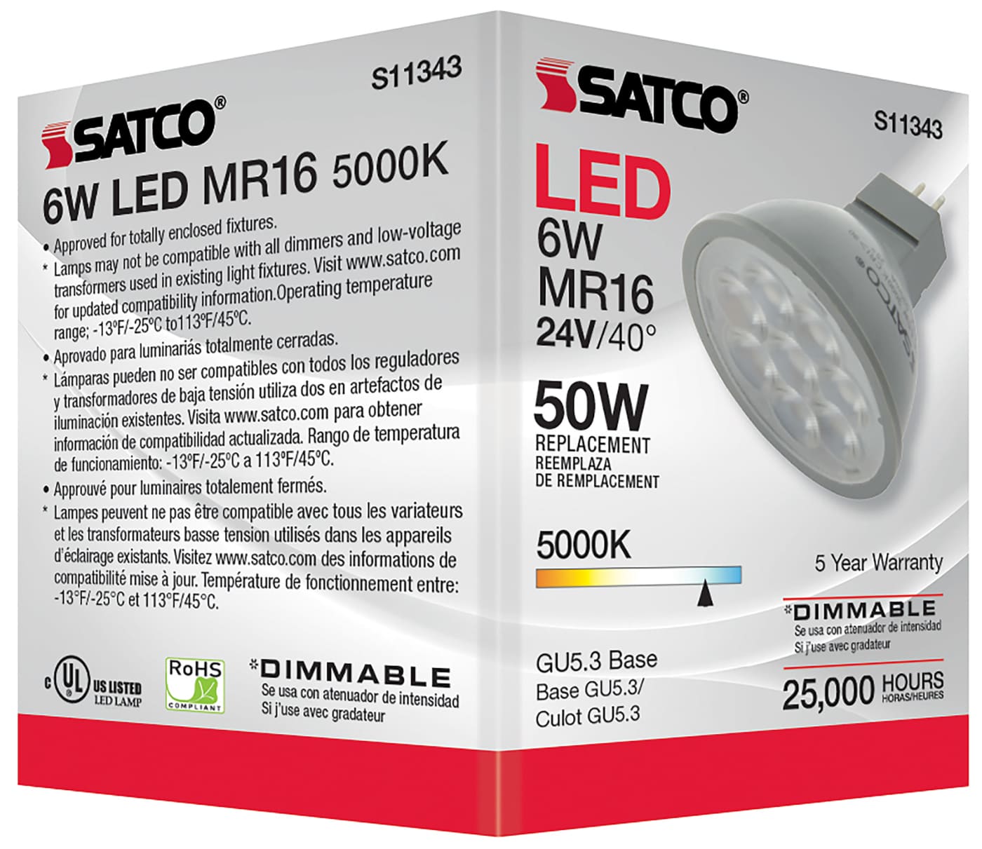 6MR16/LED/40'/850/24V AC/DC - S11343