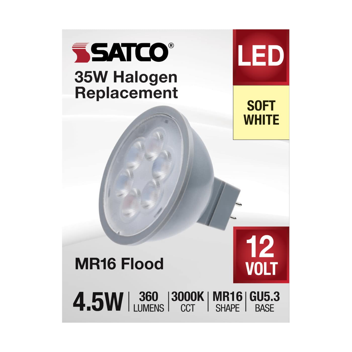 4.5MR16/LED/40'/830/12V - S11392