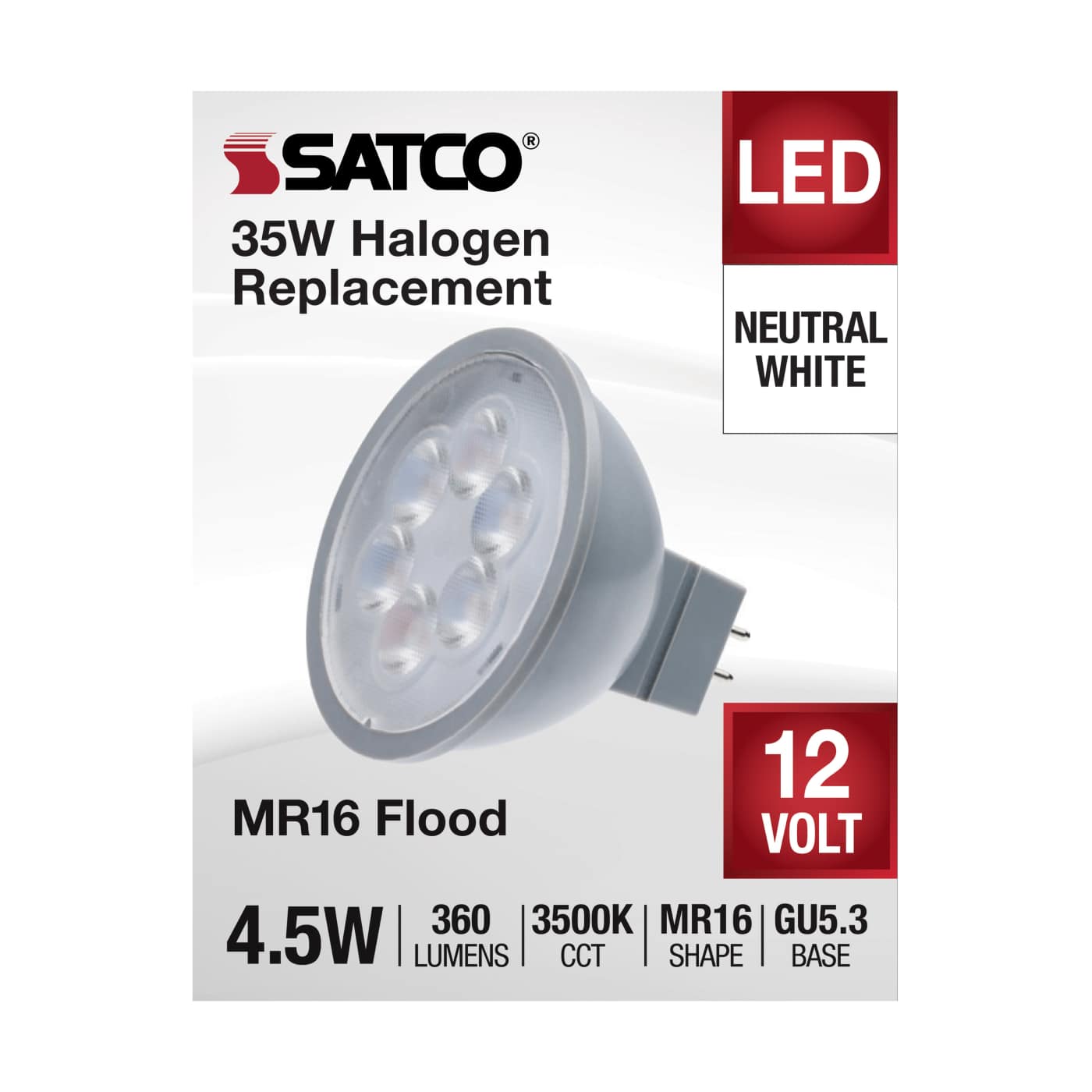 4.5MR16/LED/40'/835/12V - S11393