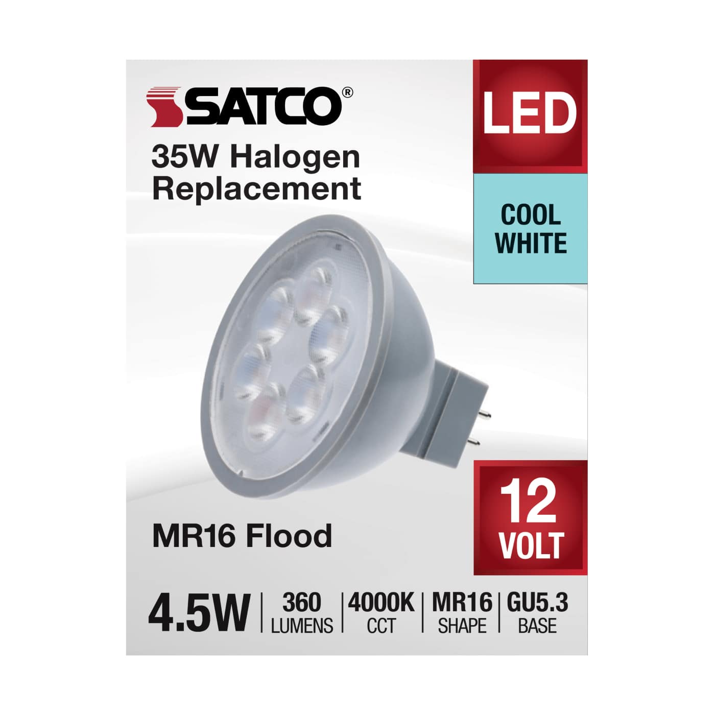 4.5MR16/LED/40'/840/12V - S11394