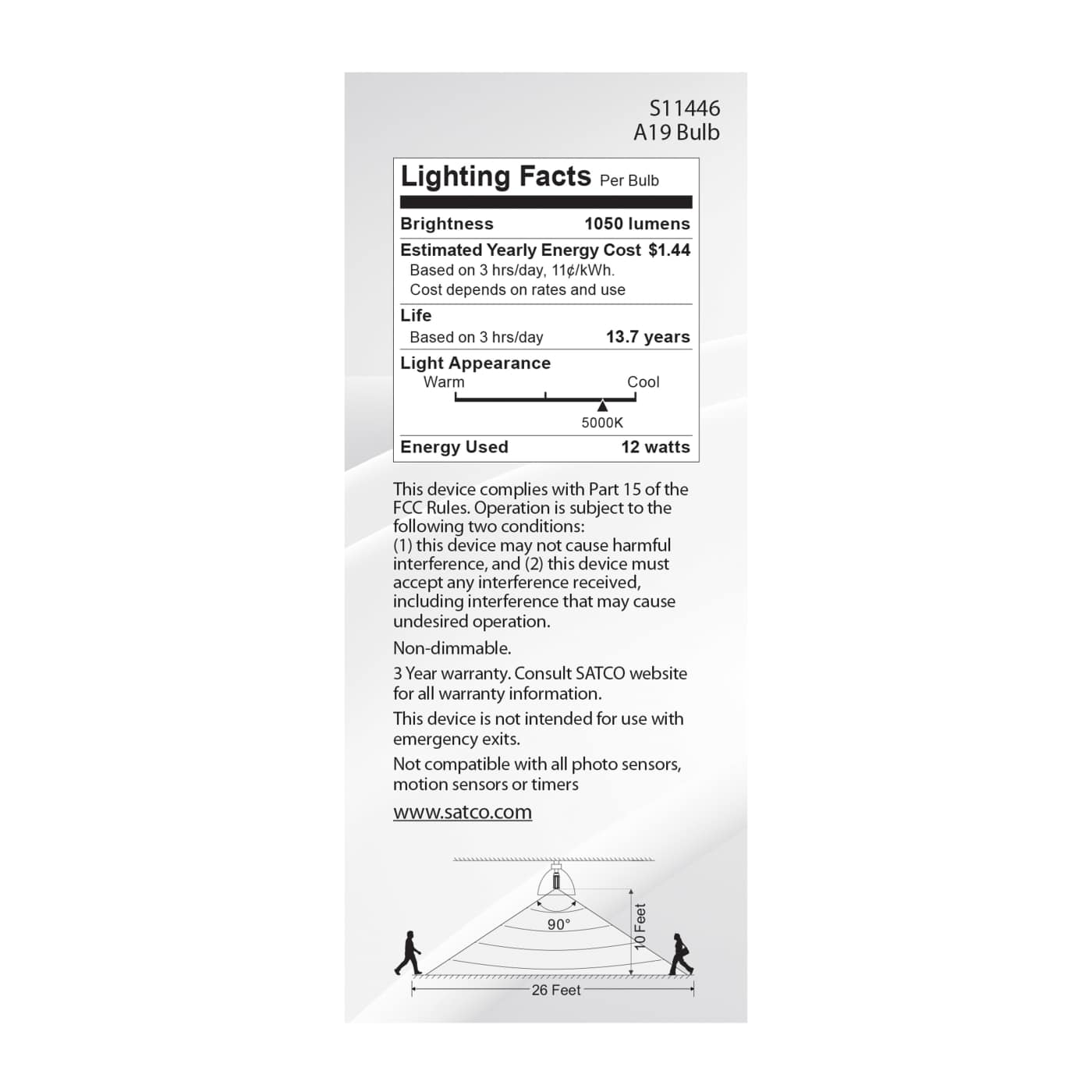 12A19/PIR/950/120V/ND - S11446