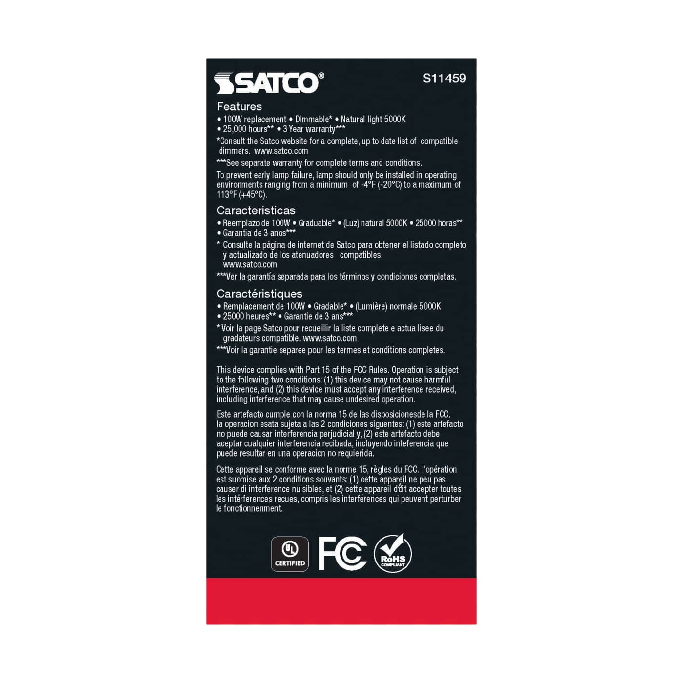 10.5A19/LED/850/AGRI/120V/D - S11459