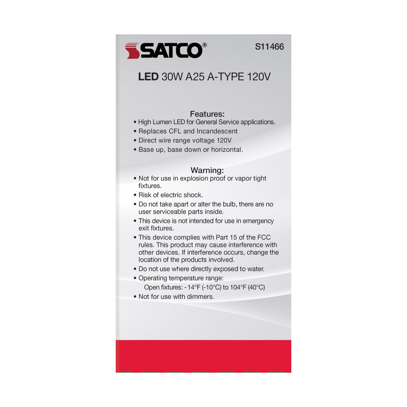 30A25/LED/840/120V/ND - S11466