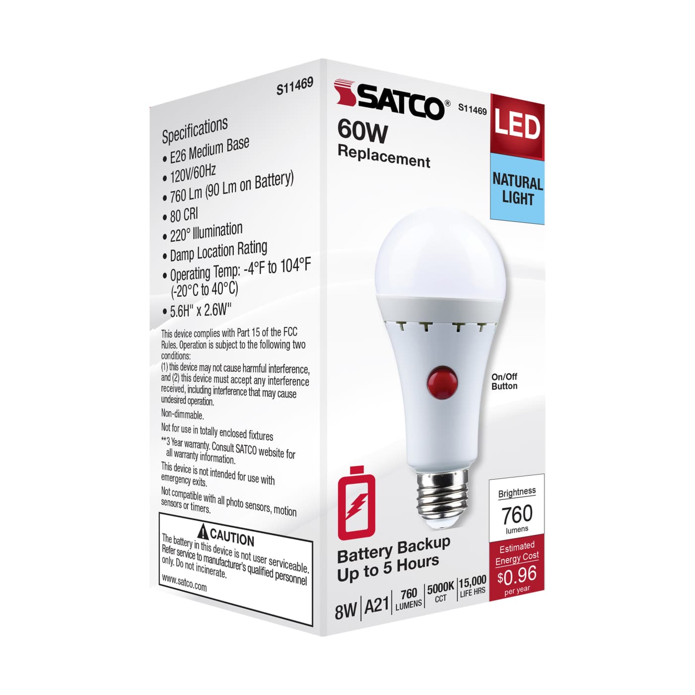 8A21/BATTERY BU/LED/850 - S11469