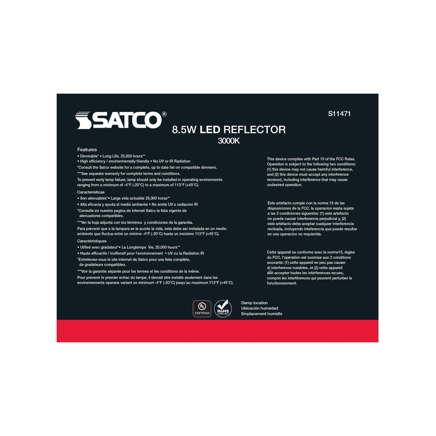 8.5BR30/LED/830/120V/6PK - S11471