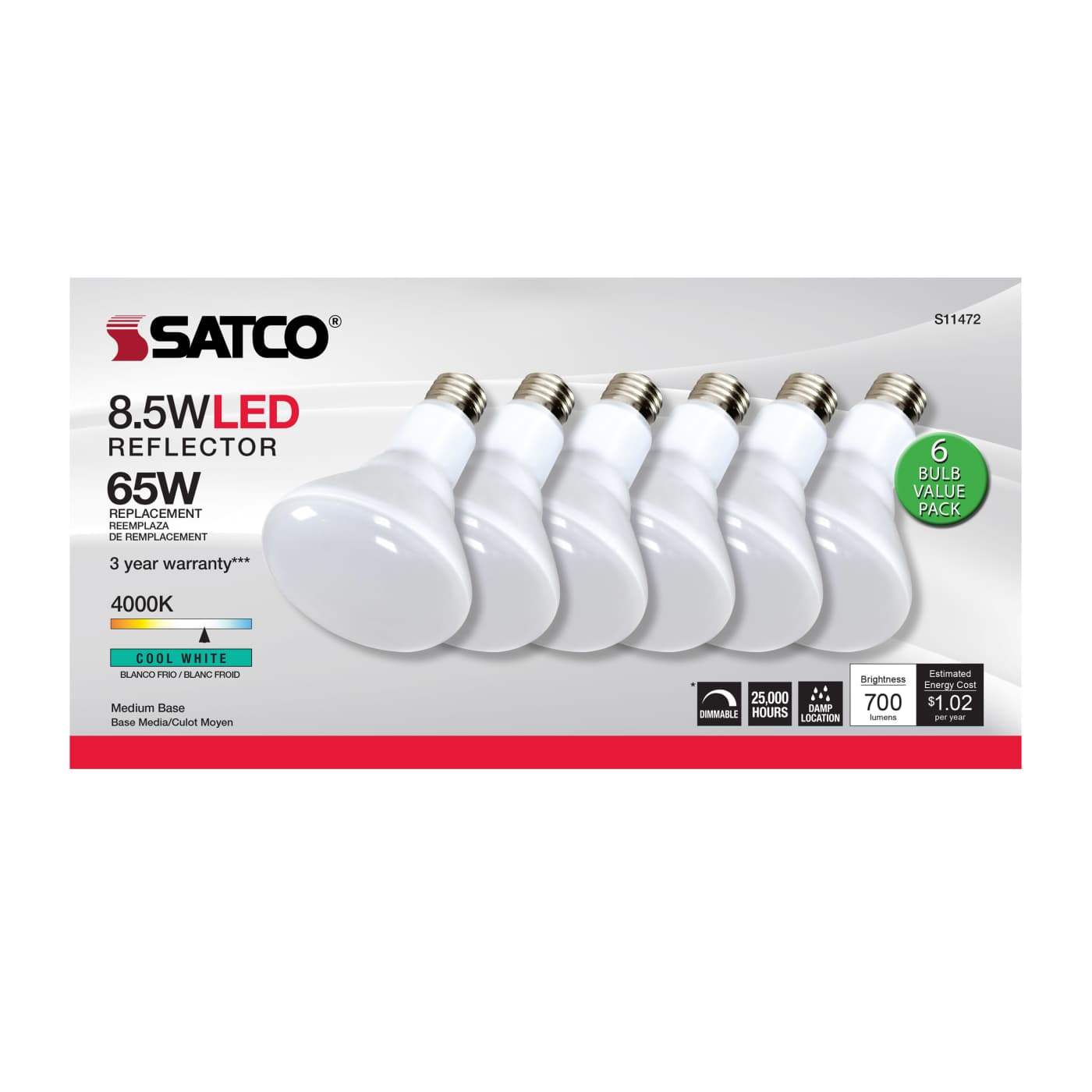 8.5BR30/LED/840/120V/6PK - S11472