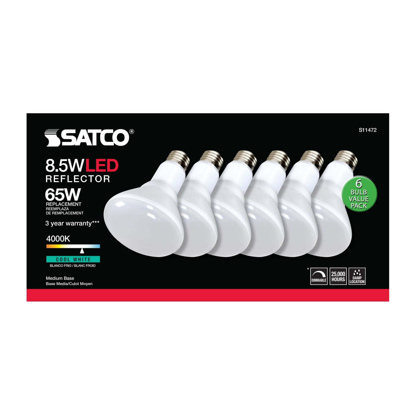 8.5BR30/LED/840/120V/6PK - S11472
