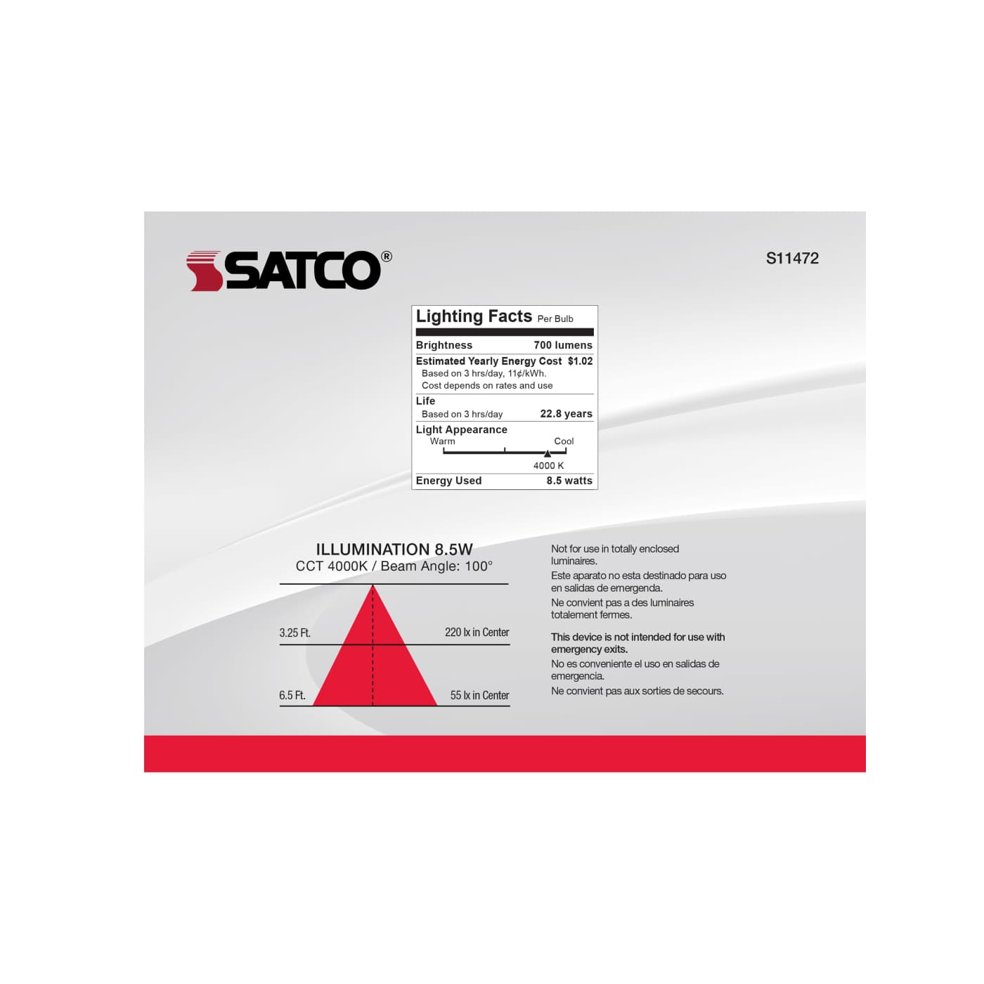 8.5BR30/LED/840/120V/6PK - S11472