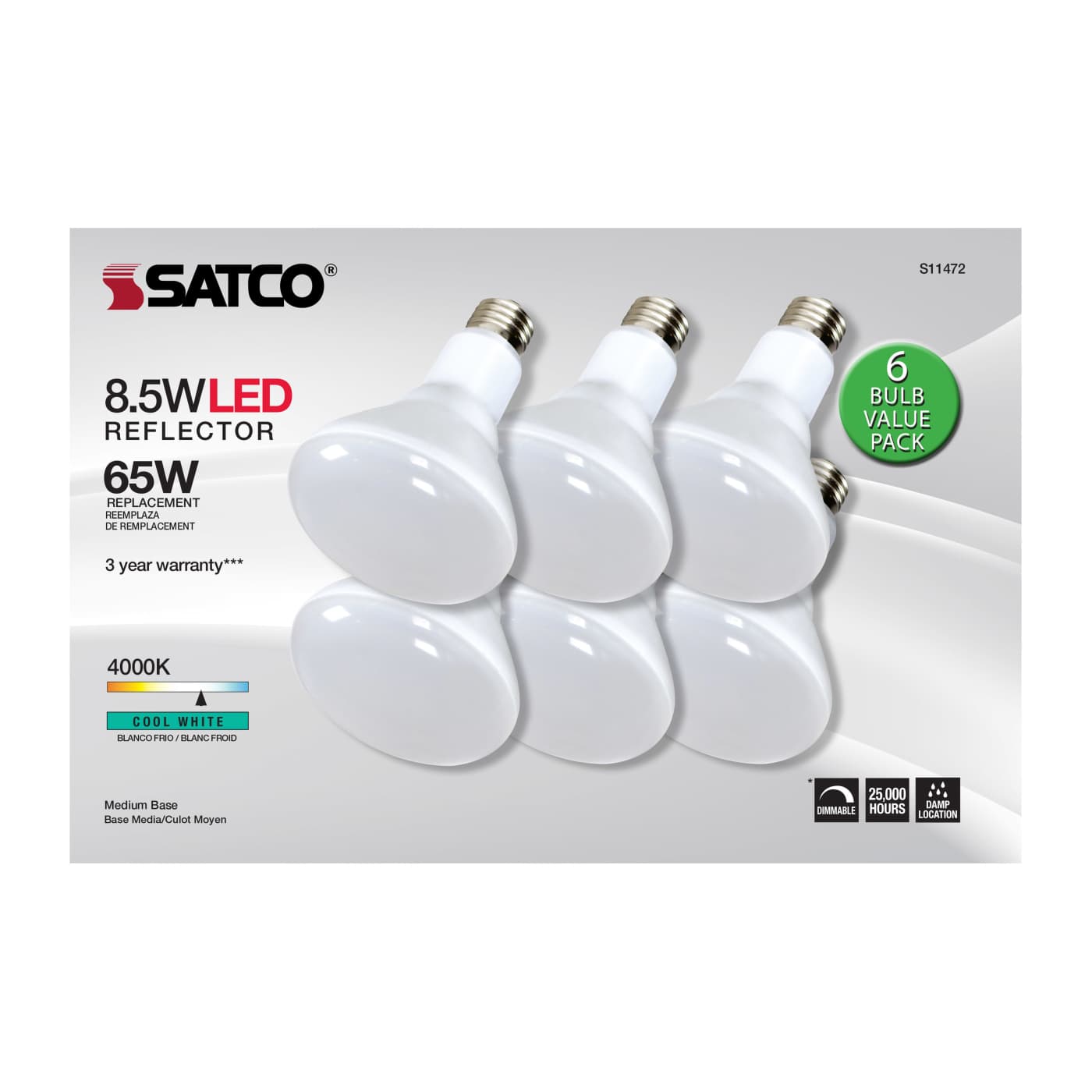 8.5BR30/LED/840/120V/6PK - S11472