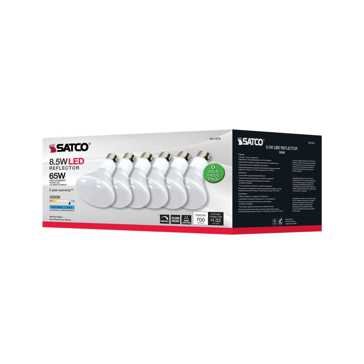 8.5BR30/LED/850/120V/6PK - S11473