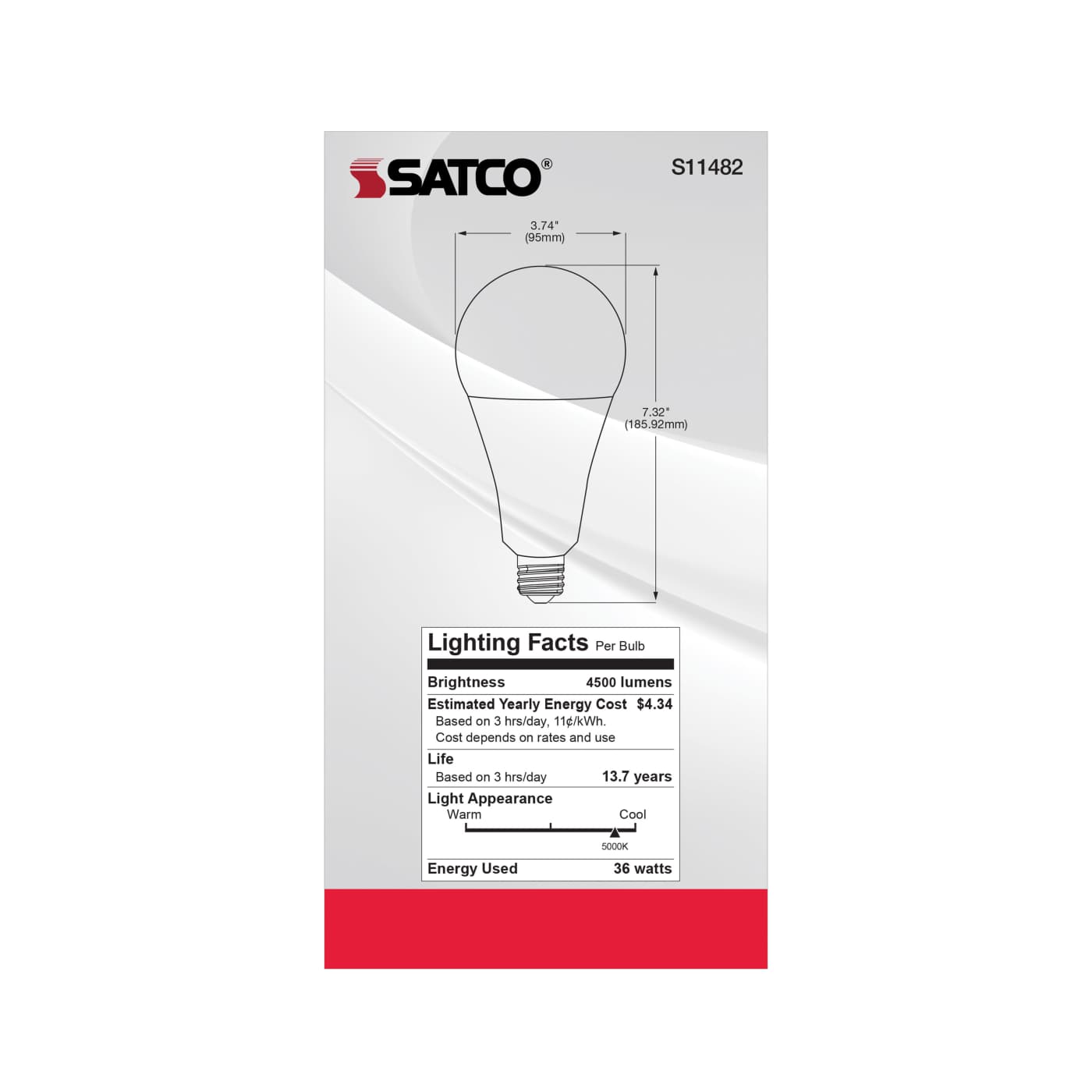 36PS30/LED/850/120V/DIM/E26 - S11482